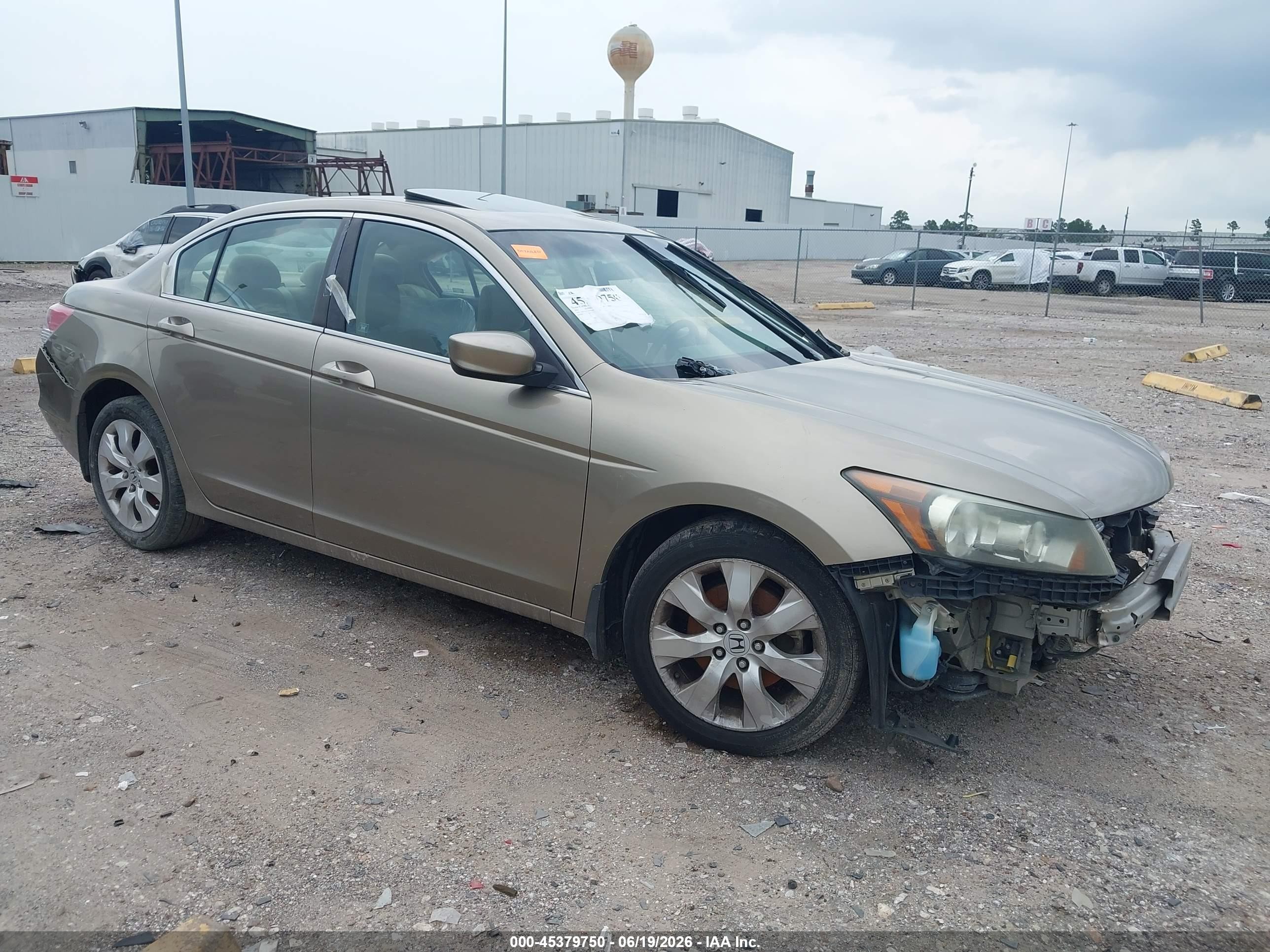 2008 Honda Accord 2.4 Ex Beige vin: 1HGCP26778A046697