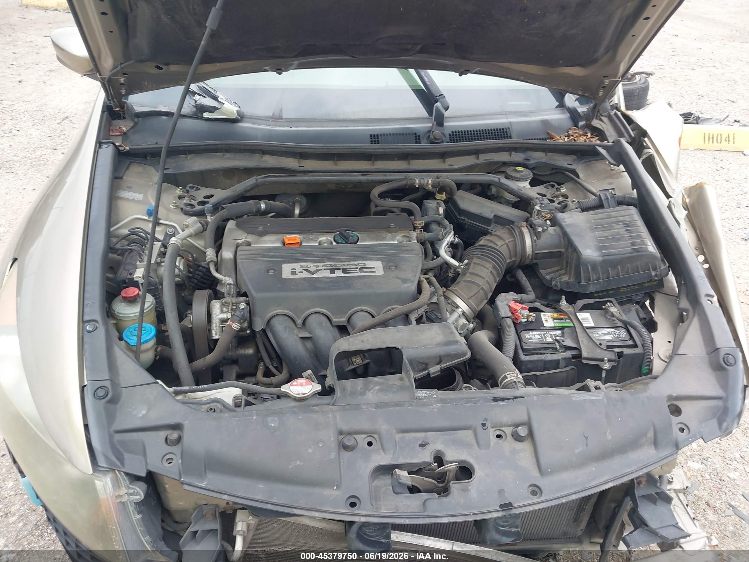 2008 Honda Accord 2.4 Ex Beige vin: 1HGCP26778A046697