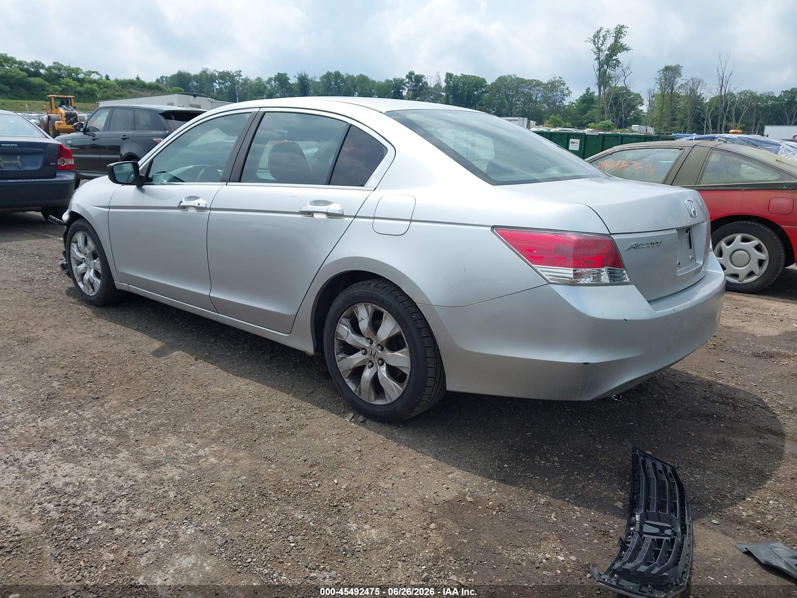 2008 Honda Accord 2.4 Ex Silver vin: 1HGCP26778A073270