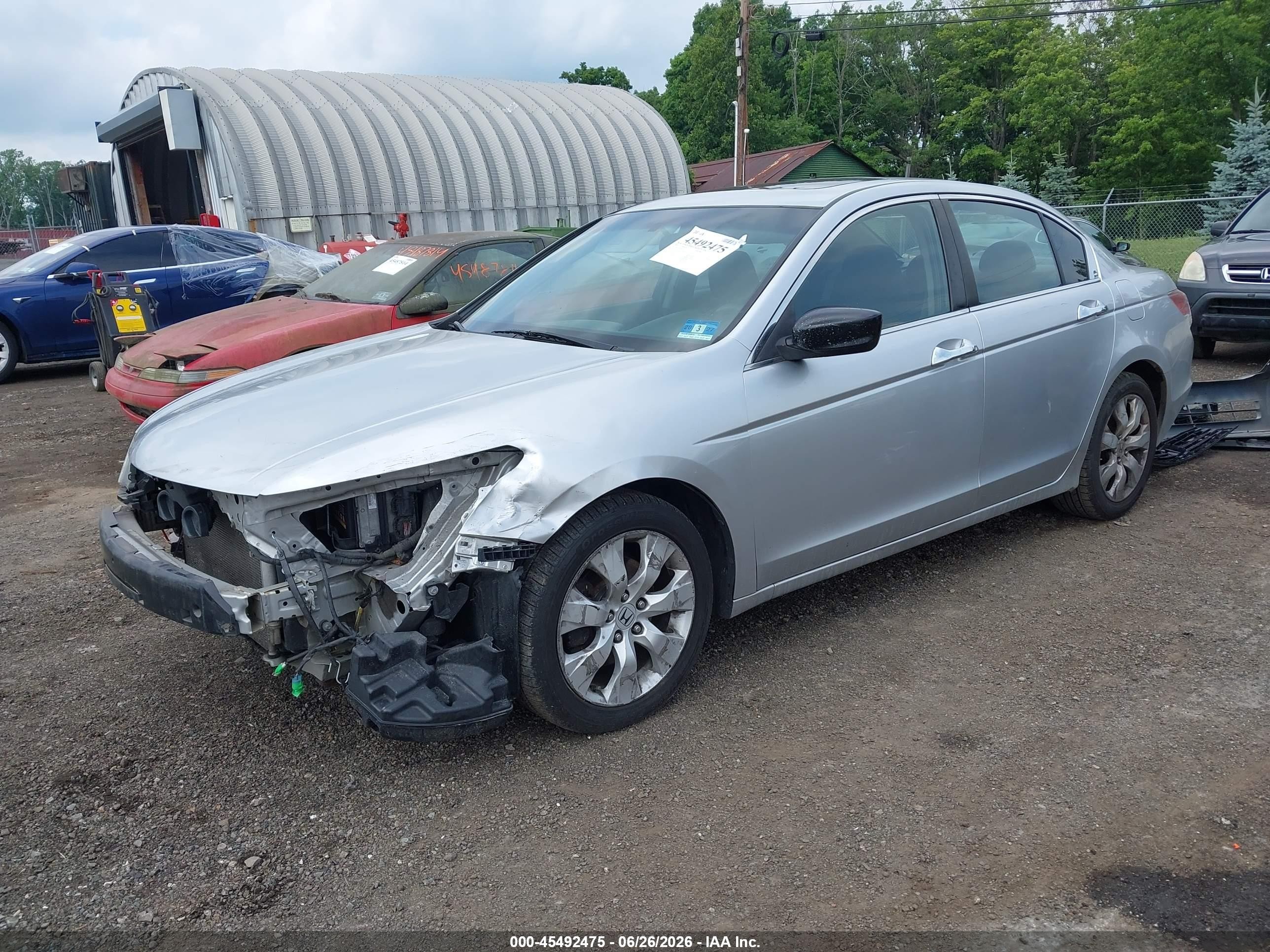 2008 Honda Accord 2.4 Ex Silver vin: 1HGCP26778A073270