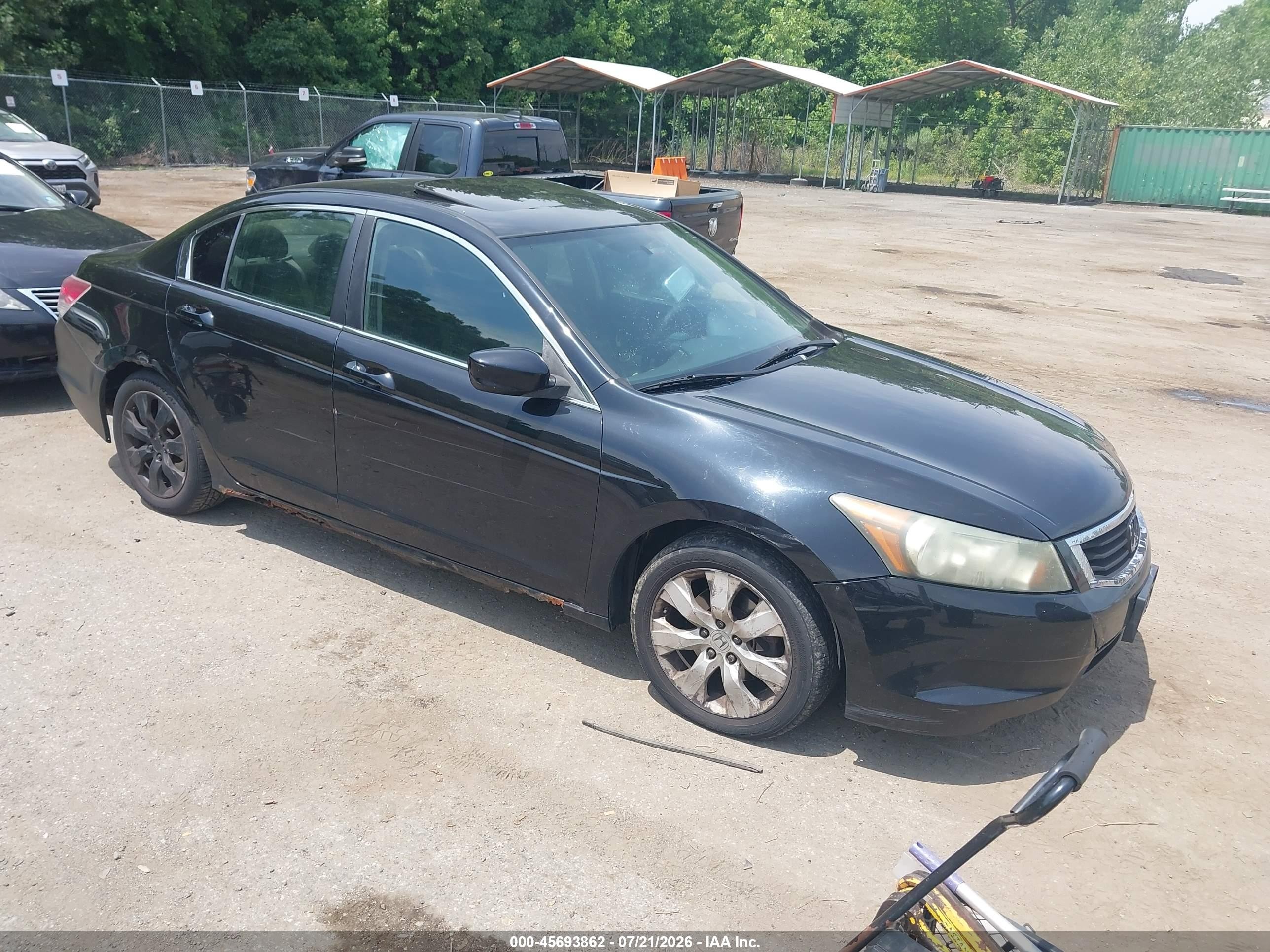 2008 Honda Accord 2.4 Ex Черный vin: 1HGCP26778A090067
