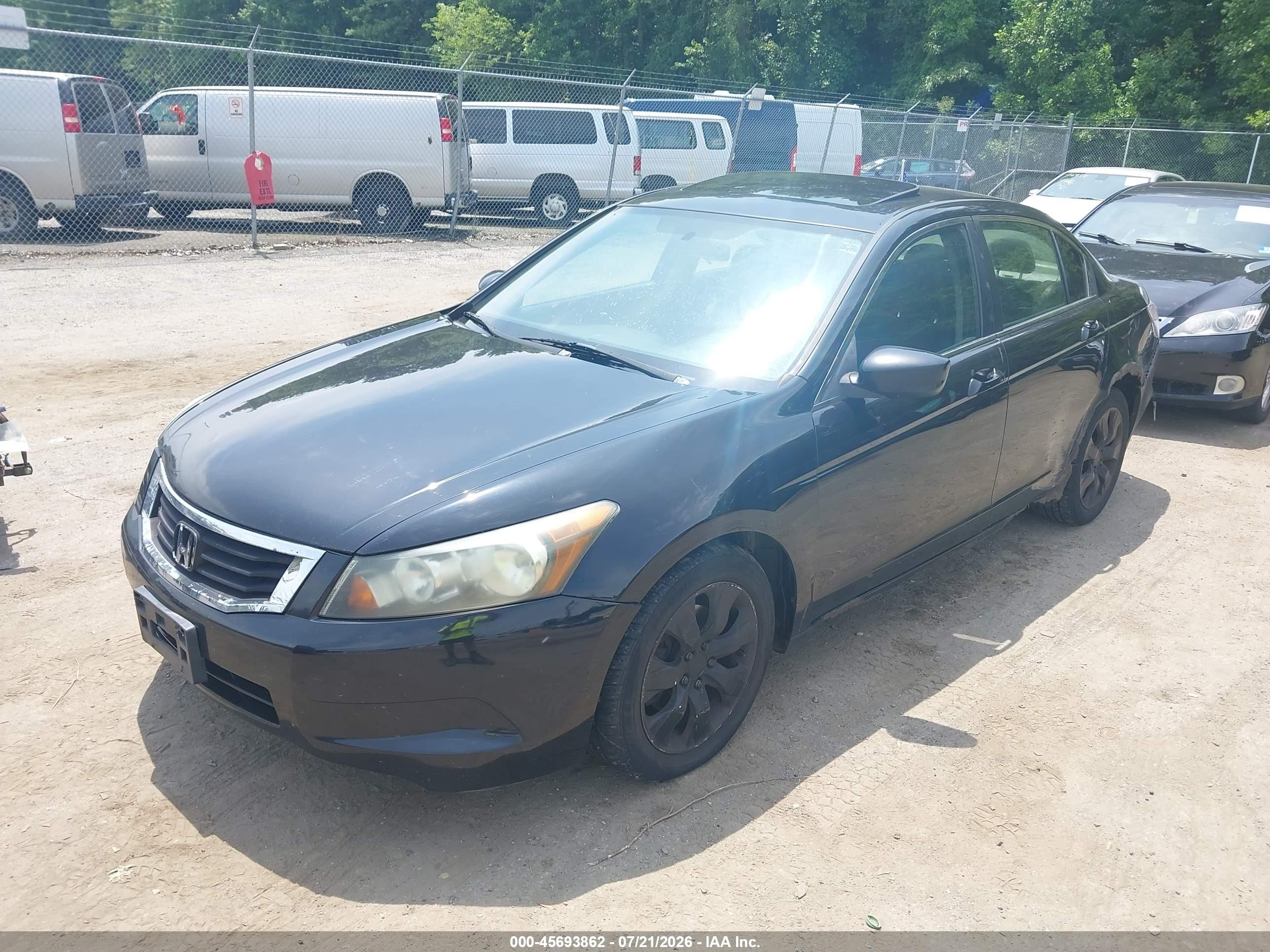 2008 Honda Accord 2.4 Ex Black vin: 1HGCP26778A090067