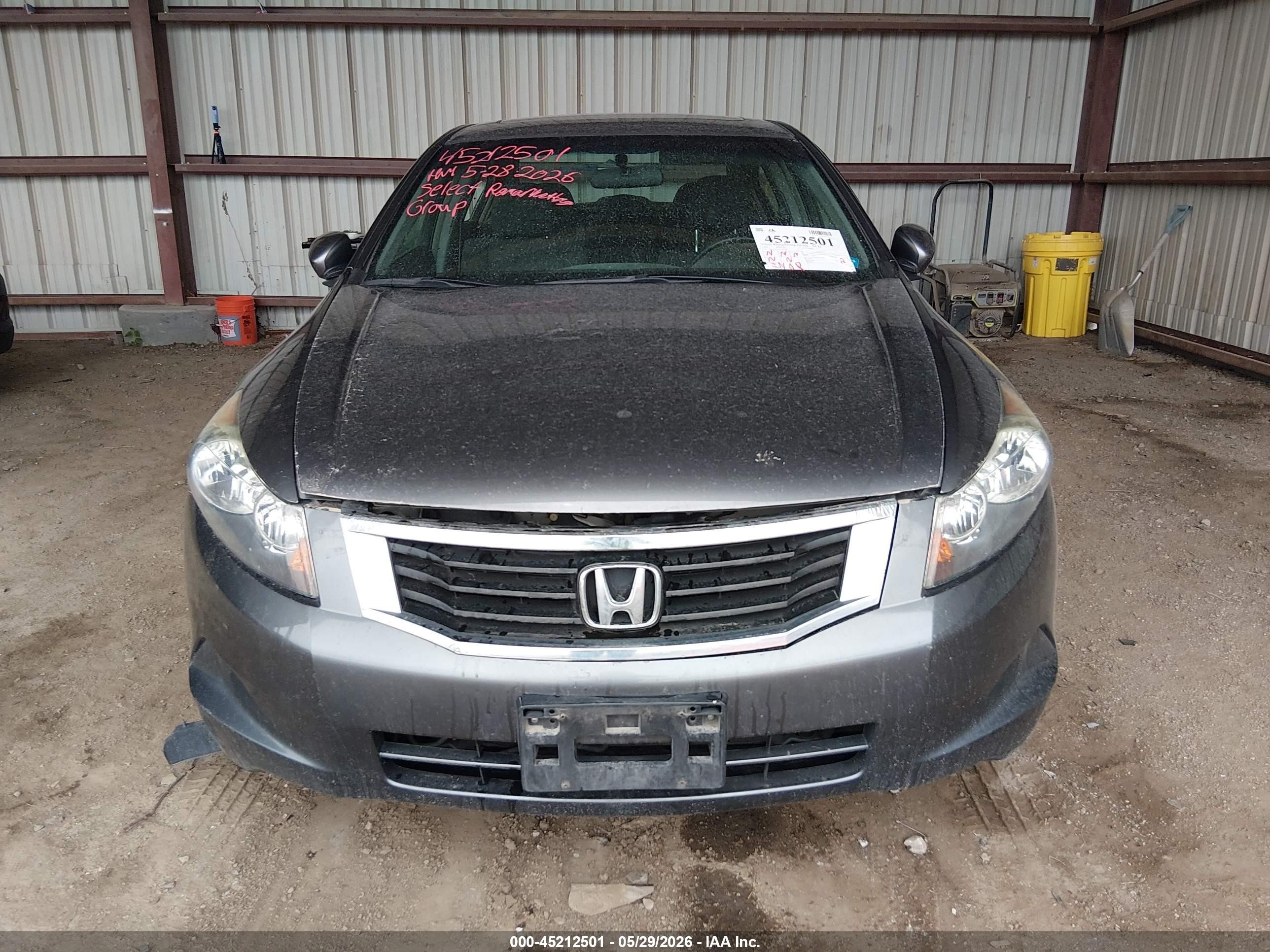 2009 Honda Accord 2.4 Ex Gray vin: 1HGCP26779A017606