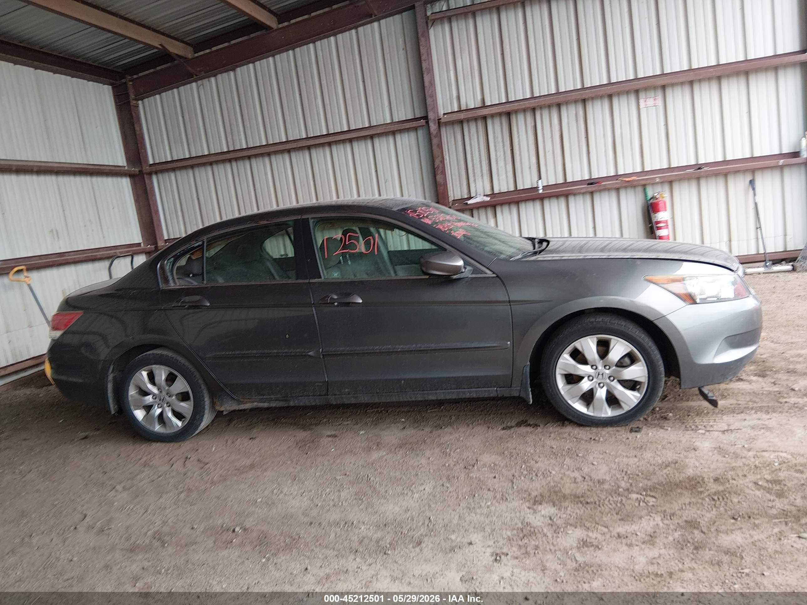 2009 Honda Accord 2.4 Ex Gray vin: 1HGCP26779A017606