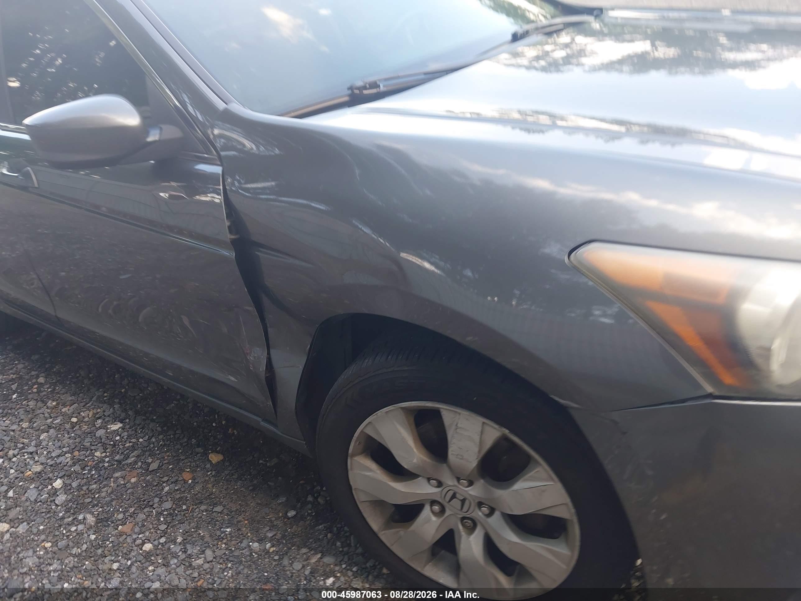 2009 Honda Accord 2.4 Ex Gray vin: 1HGCP26779A080382