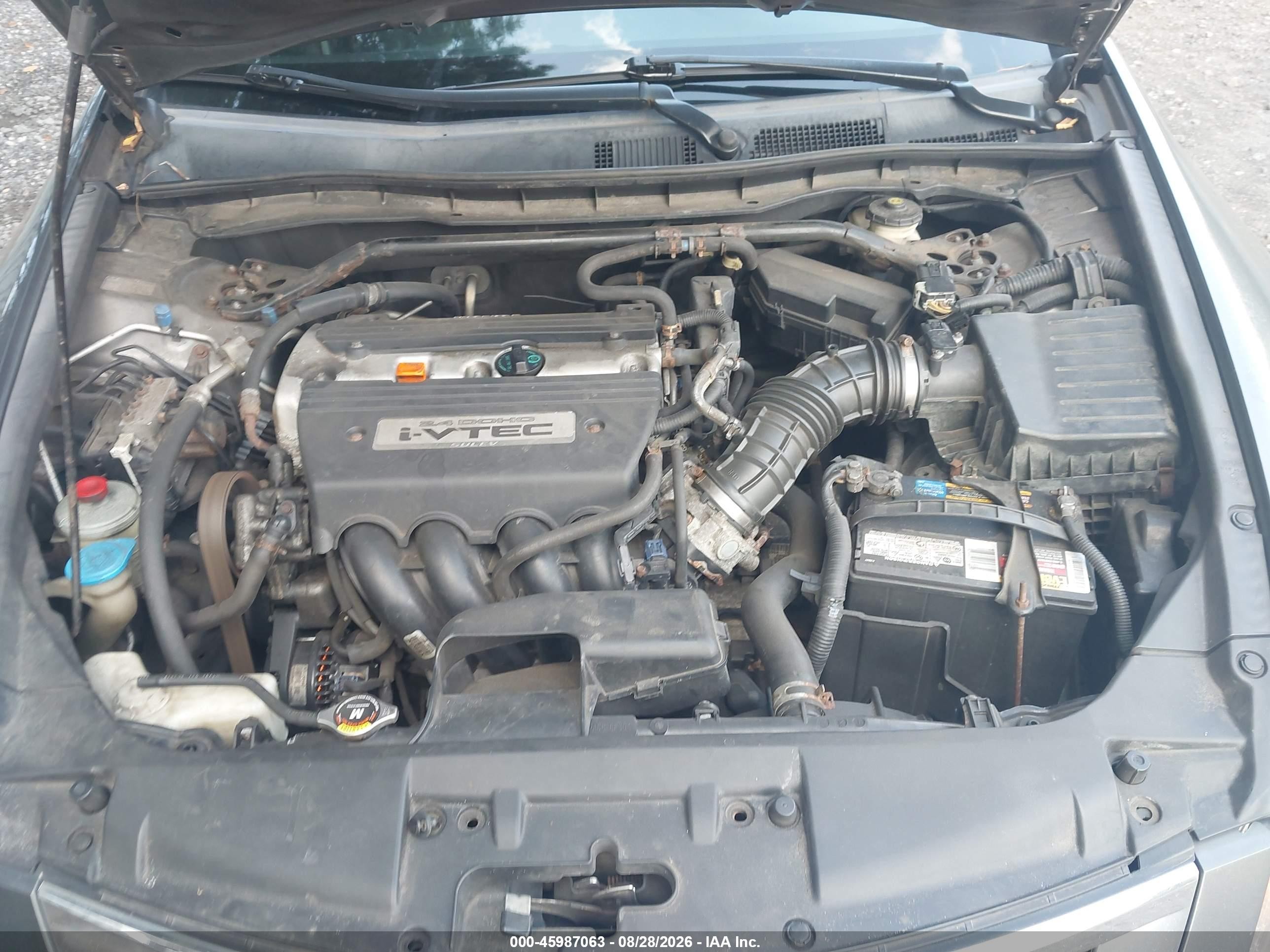 2009 Honda Accord 2.4 Ex Gray vin: 1HGCP26779A080382