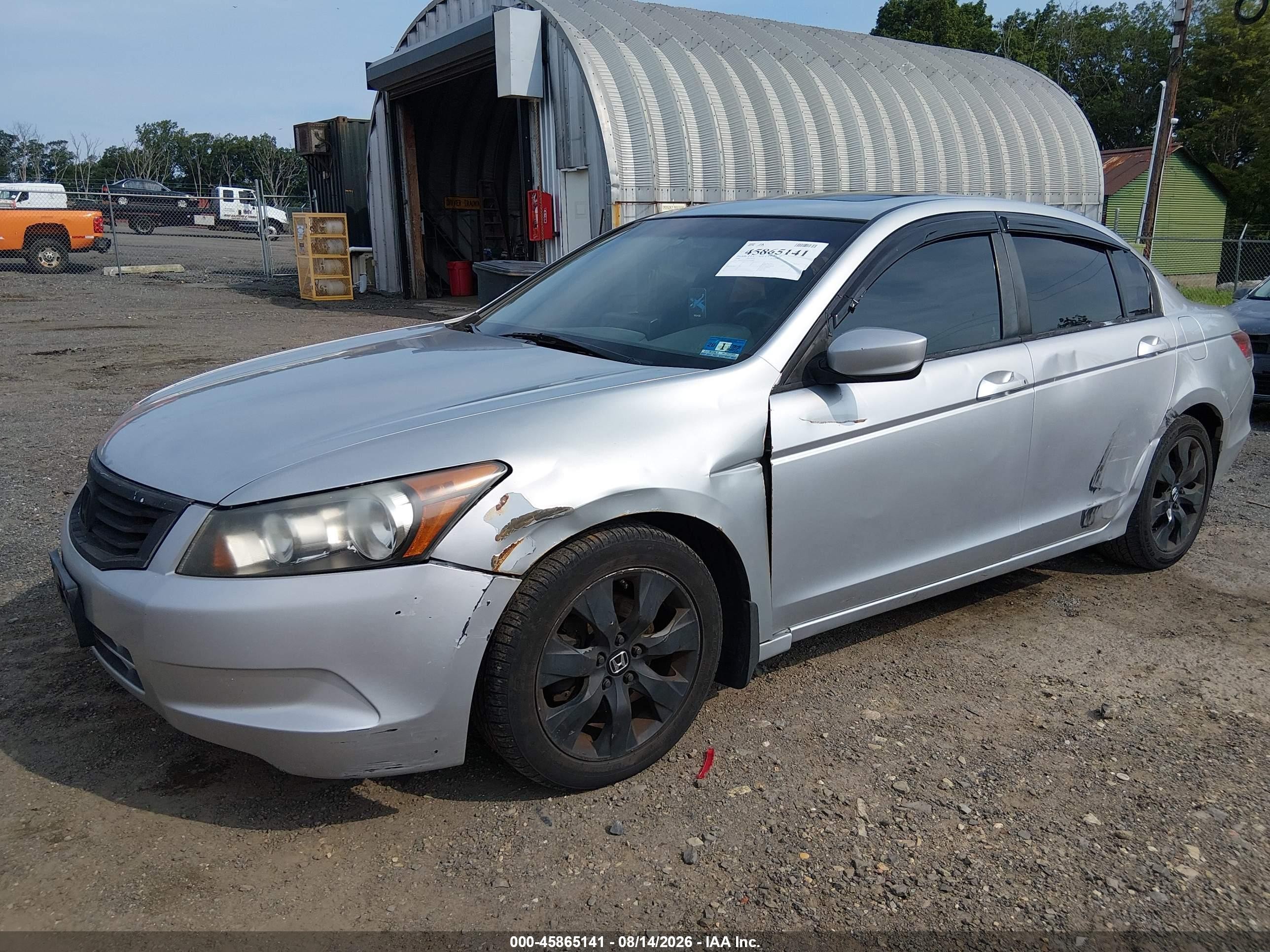 2009 Honda Accord 2.4 Ex Серебряный vin: 1HGCP26779A164458
