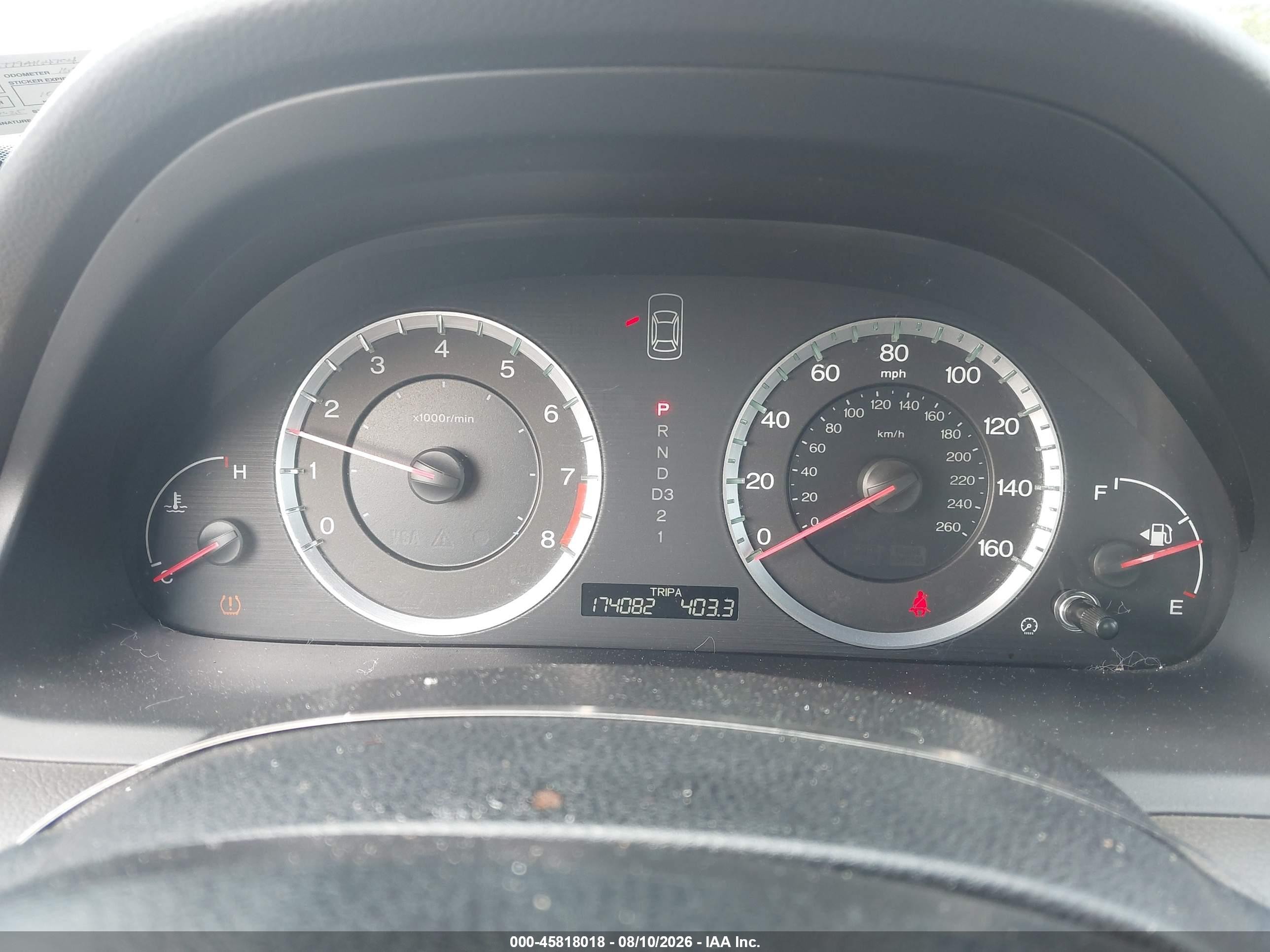 2009 Honda Accord 2.4 Ex Blue vin: 1HGCP26779A164704