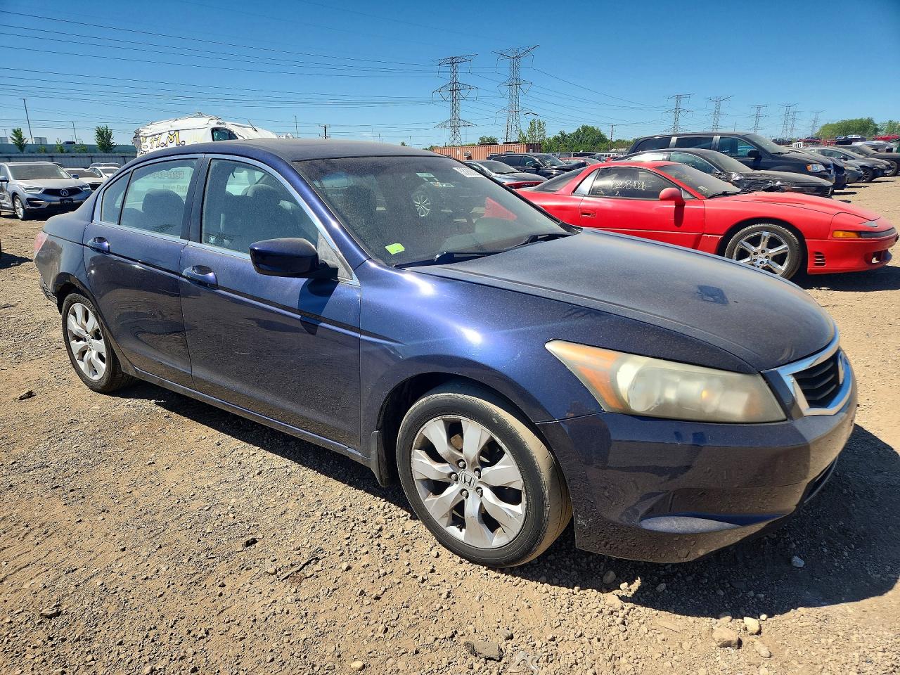 2008 Honda Accord Ex Blue vin: 1HGCP26788A080888