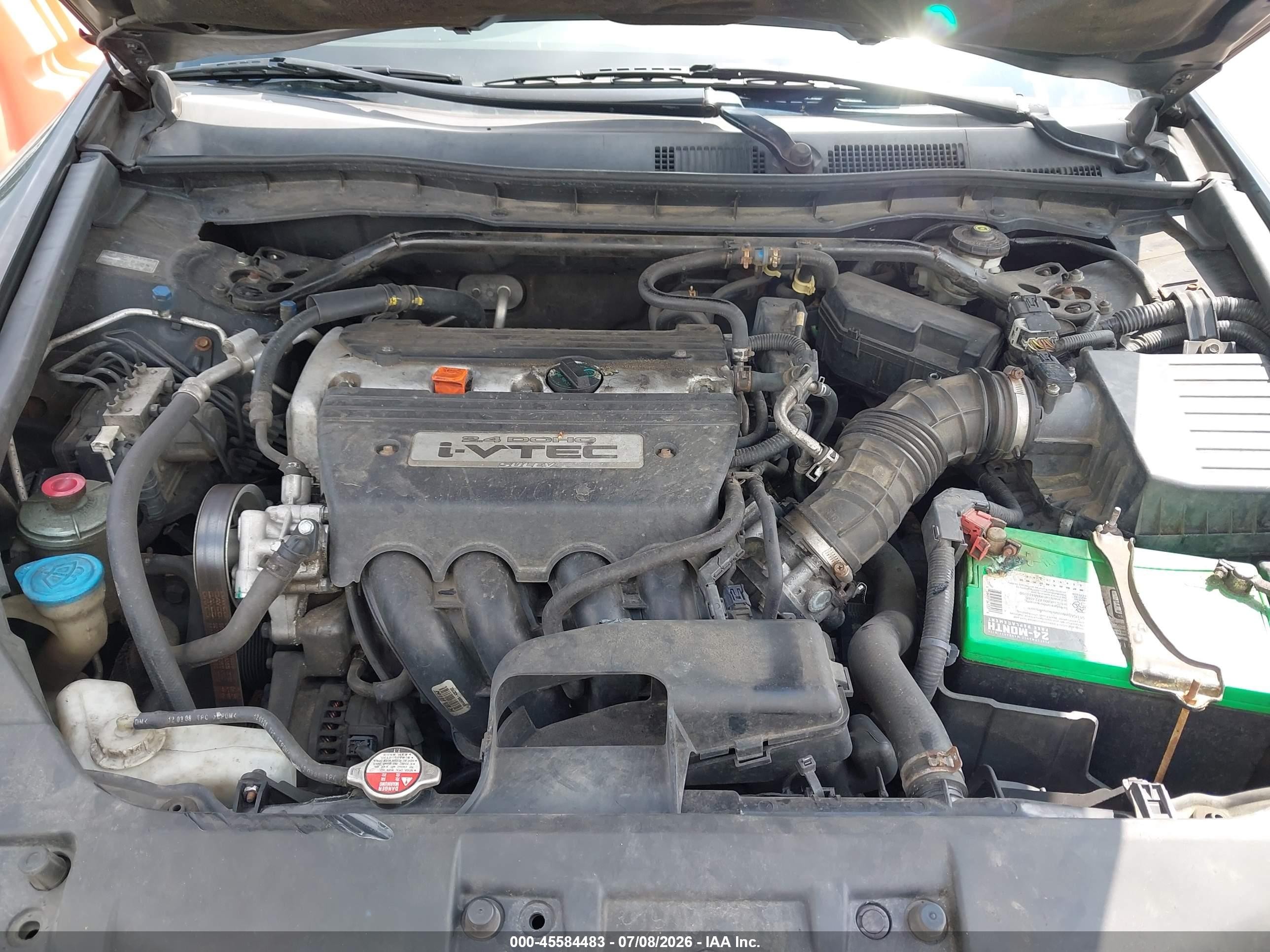 2008 Honda Accord 2.4 Ex Black vin: 1HGCP26788A151409