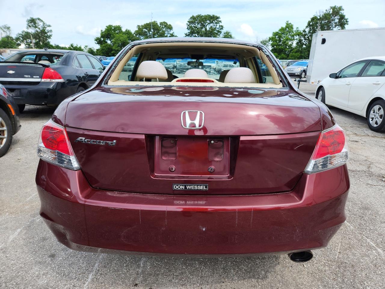 2009 Honda Accord Ex Burgundy vin: 1HGCP26789A149709