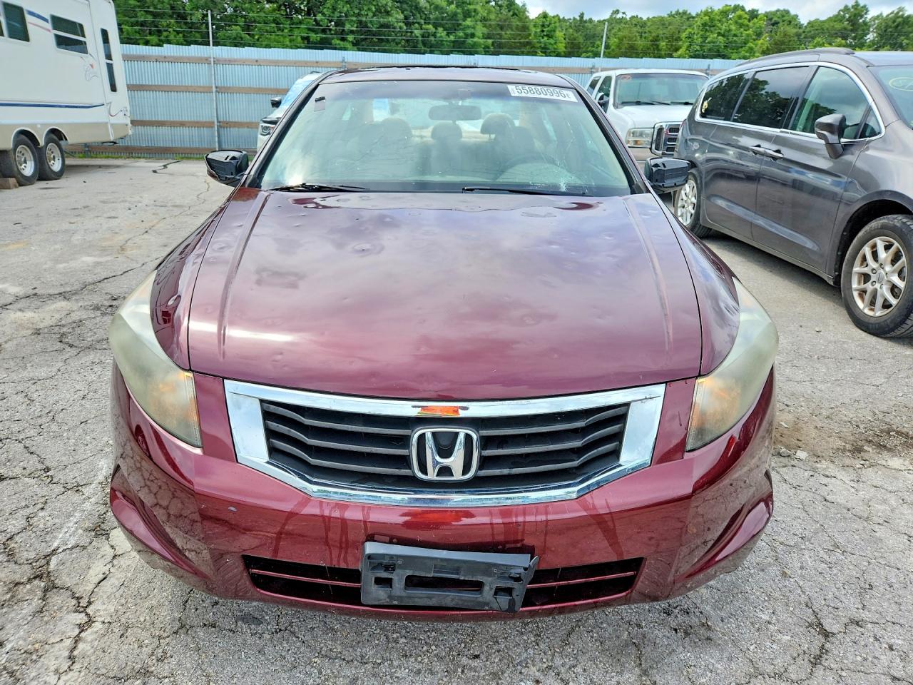 2009 Honda Accord Ex Burgundy vin: 1HGCP26789A149709