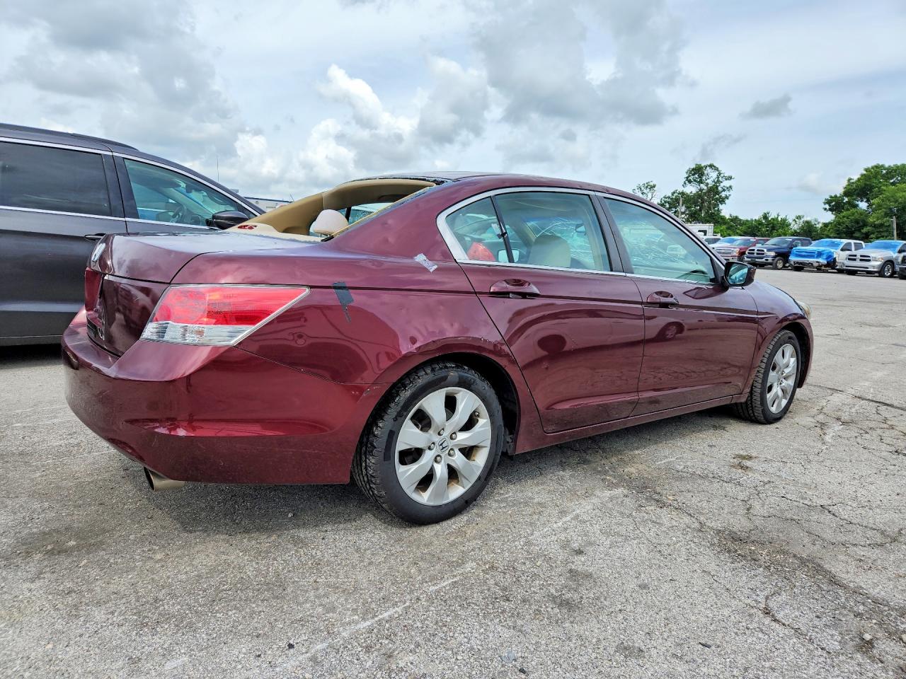 2009 Honda Accord Ex Burgundy vin: 1HGCP26789A149709