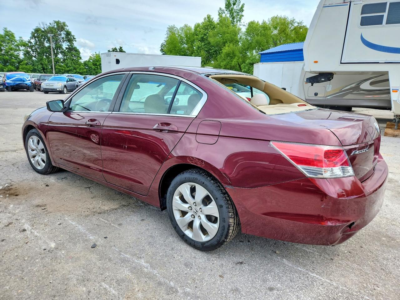 2009 Honda Accord Ex Burgundy vin: 1HGCP26789A149709