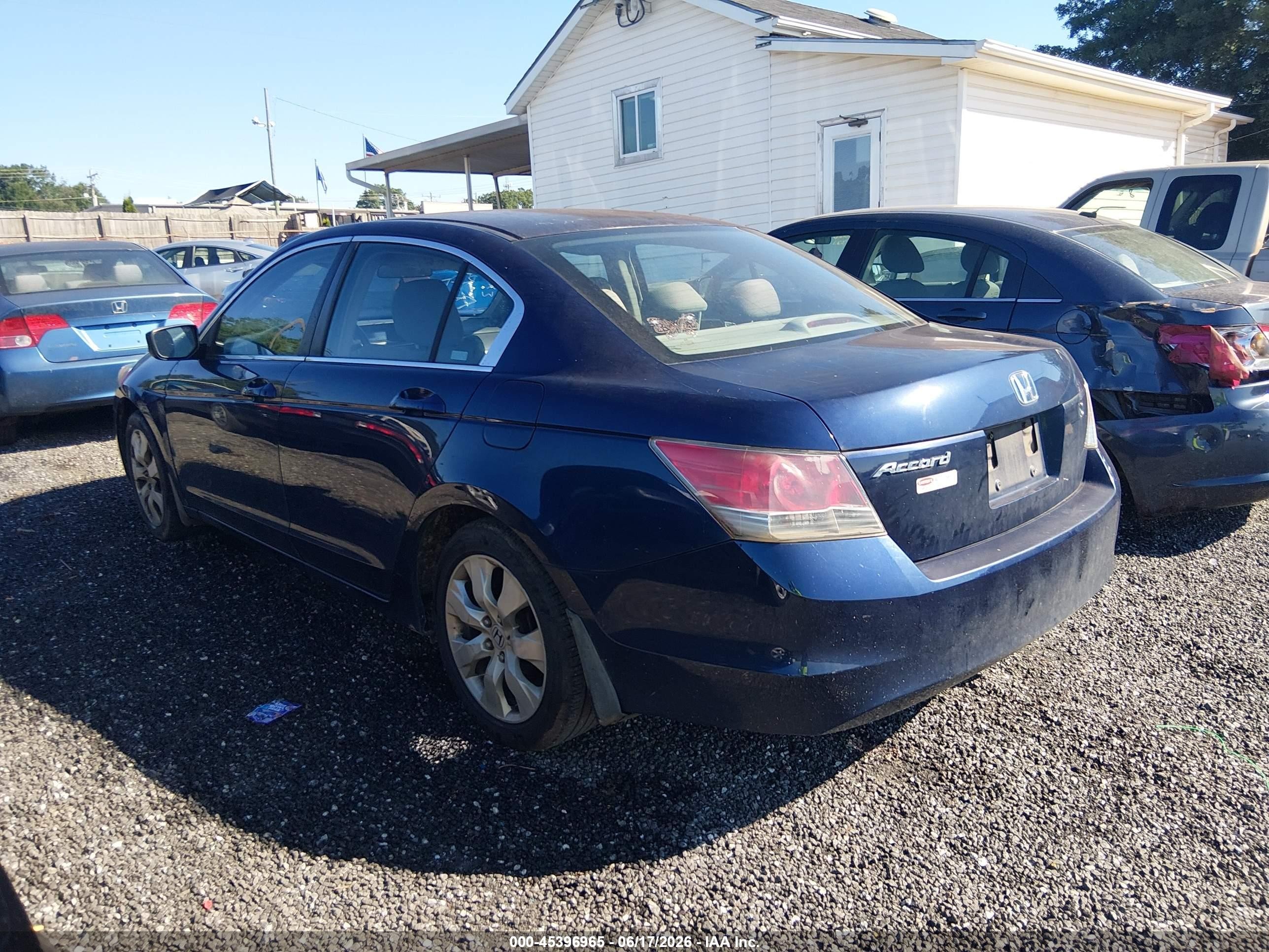 2008 Honda Accord 2.4 Ex Navy vin: 1HGCP26798A054915