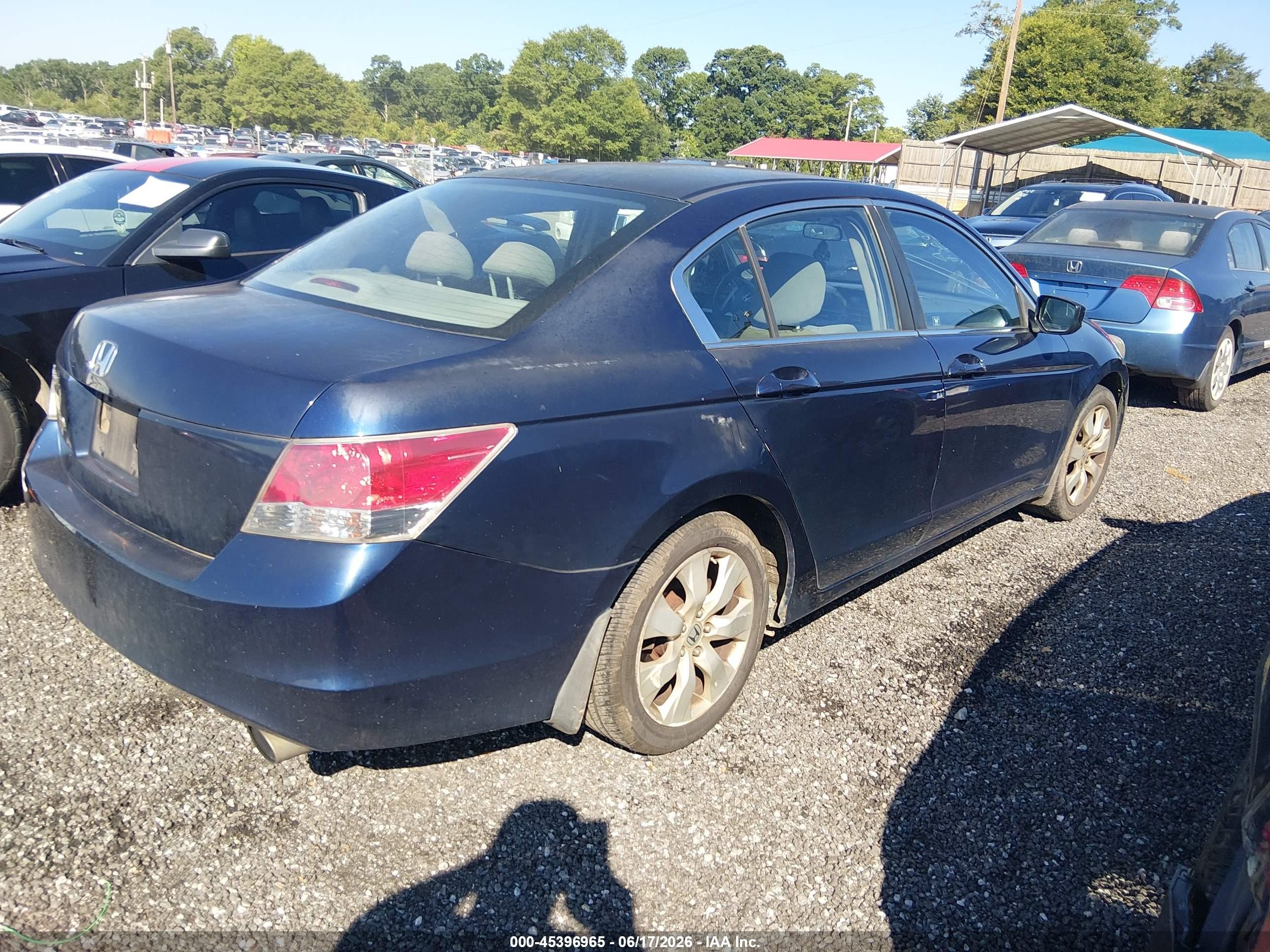 2008 Honda Accord 2.4 Ex Navy vin: 1HGCP26798A054915