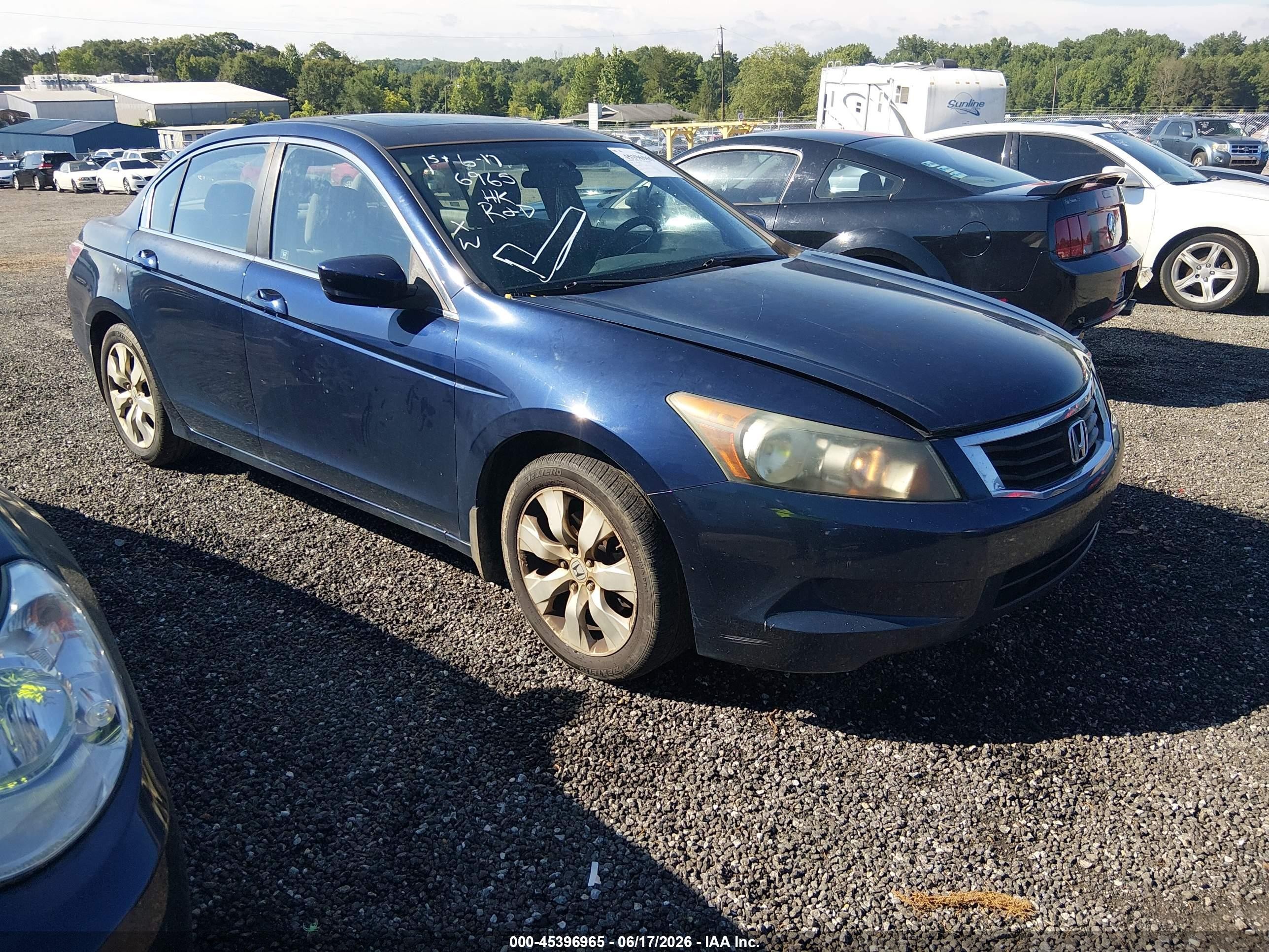 2008 Honda Accord 2.4 Ex Navy vin: 1HGCP26798A054915