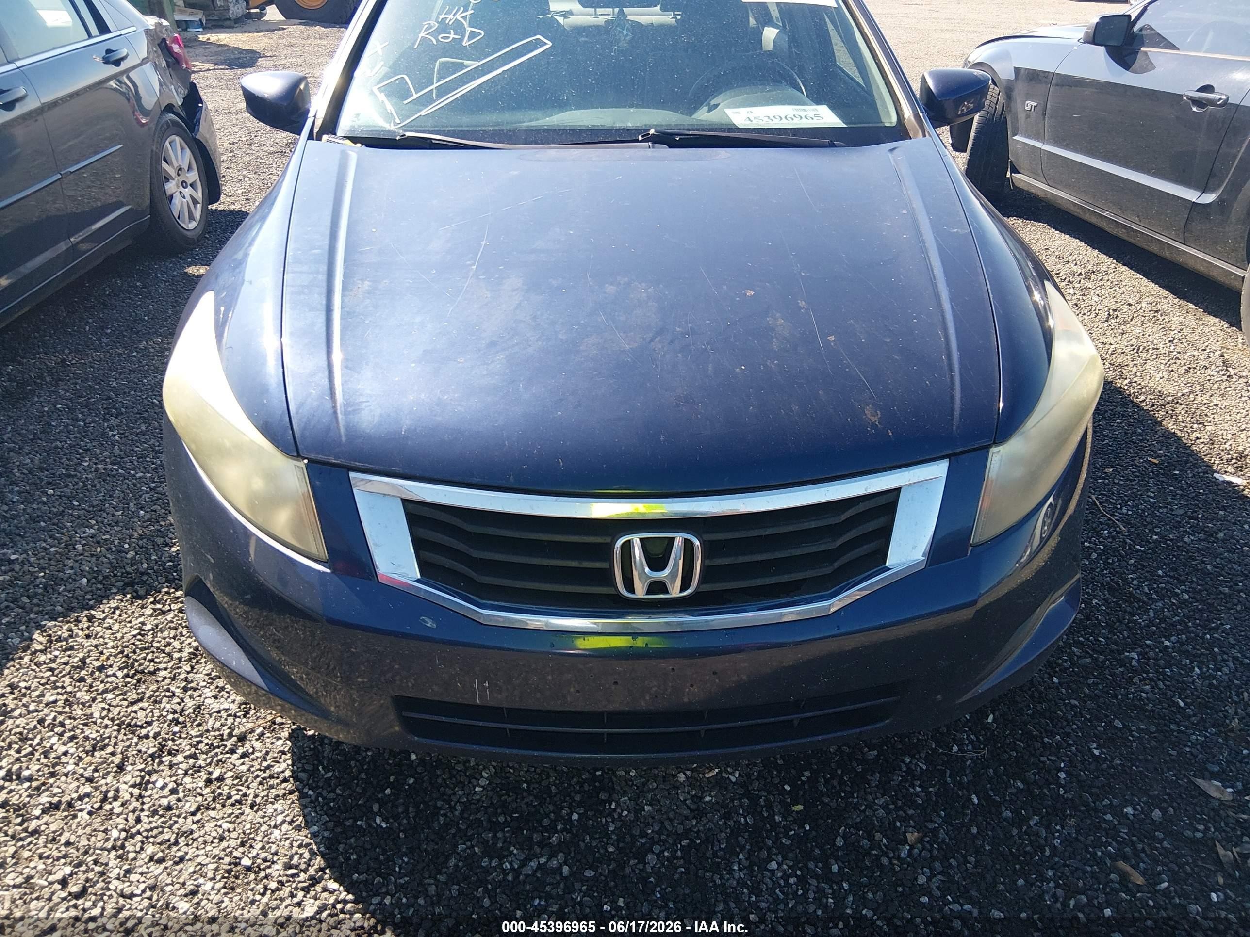 2008 Honda Accord 2.4 Ex Navy vin: 1HGCP26798A054915