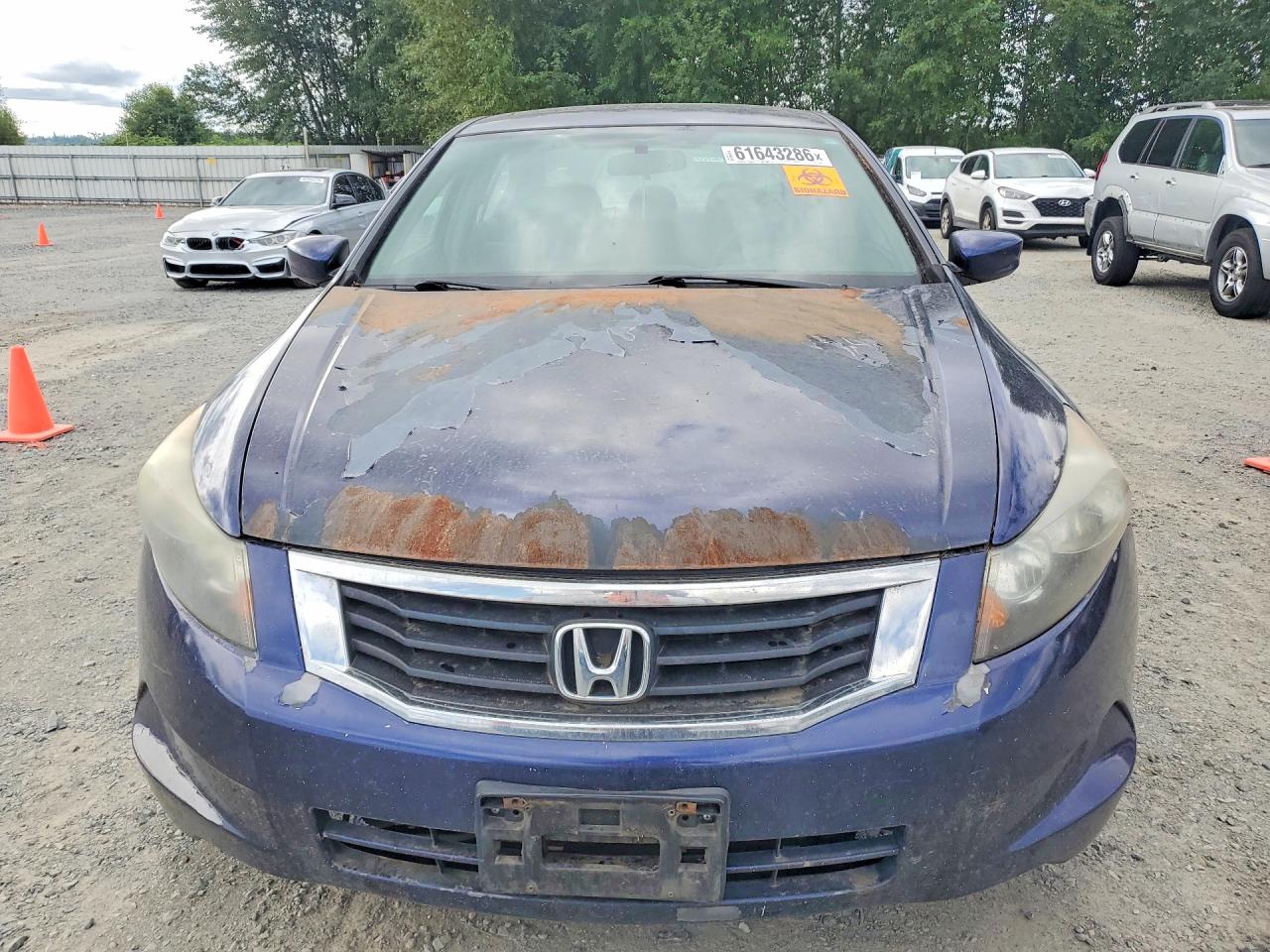 2008 Honda Accord Ex Blue vin: 1HGCP26798A080866