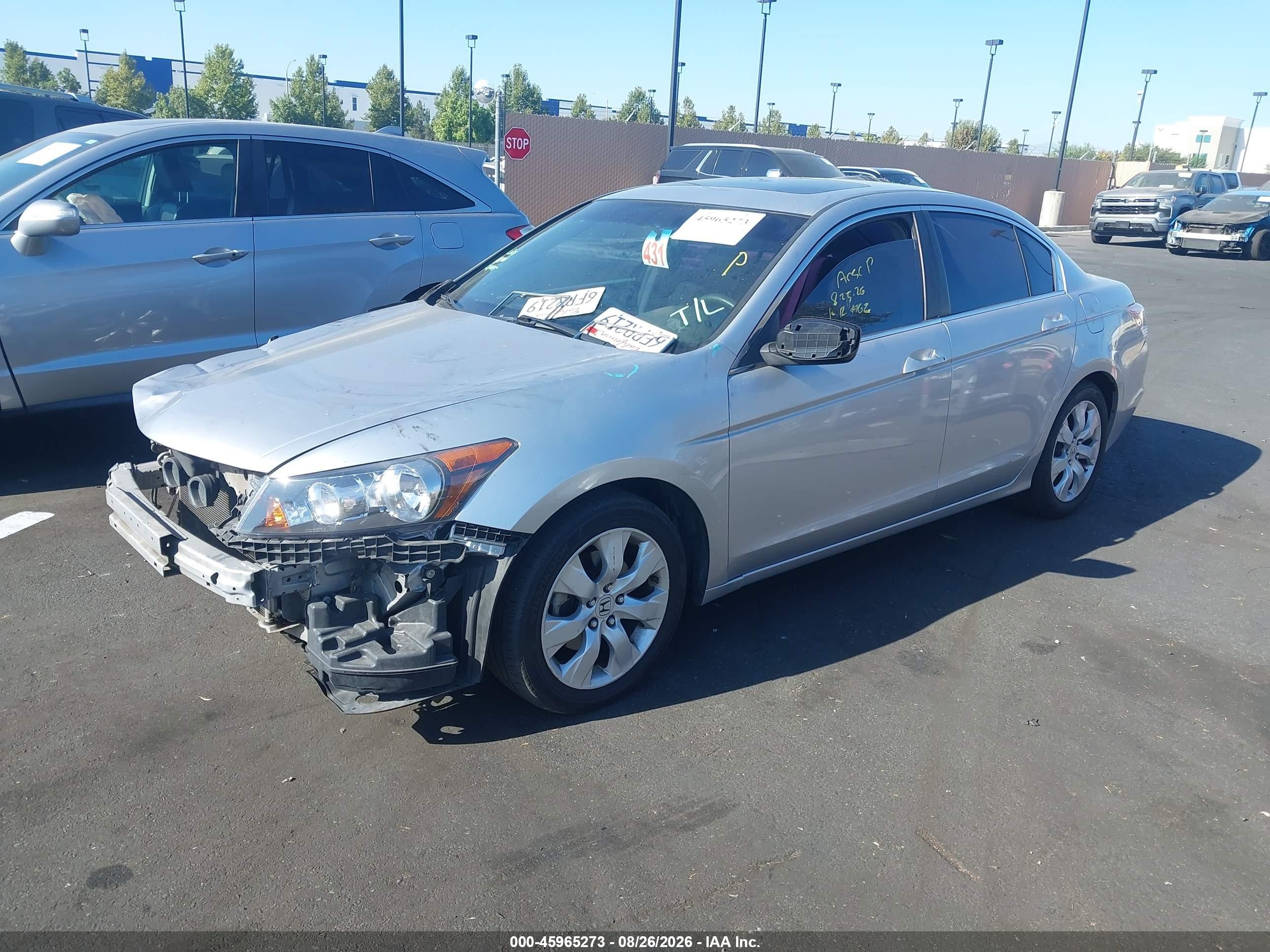 2008 Honda Accord 2.4 Ex Silver vin: 1HGCP26798A160751