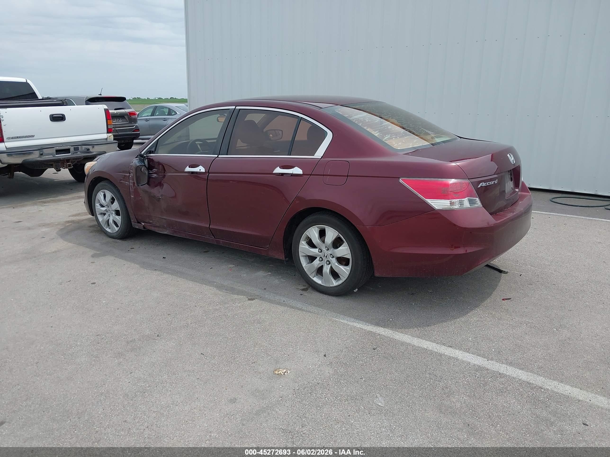 2009 Honda Accord 2.4 Ex Maroon vin: 1HGCP26799A064782