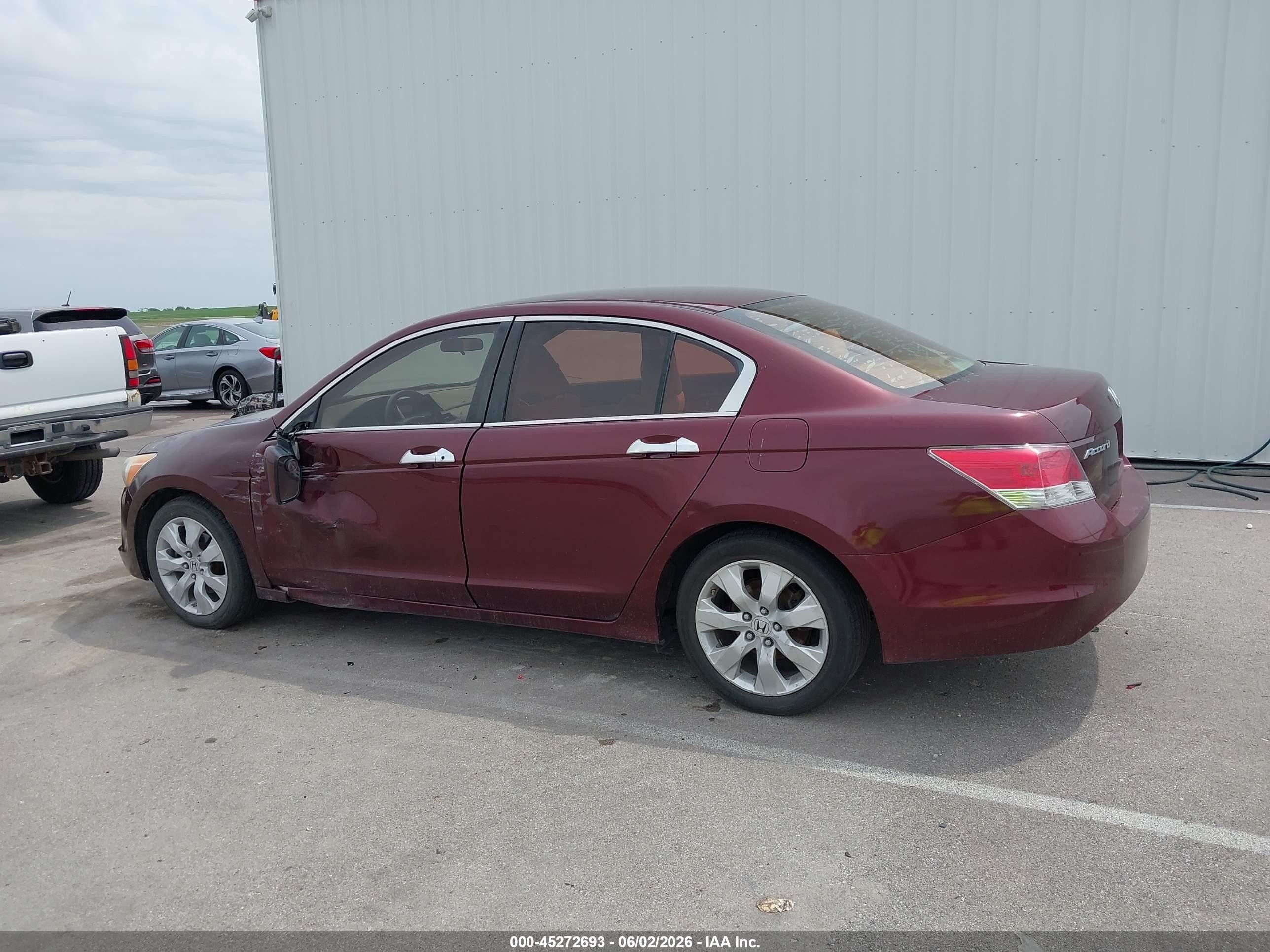 2009 Honda Accord 2.4 Ex Maroon vin: 1HGCP26799A064782