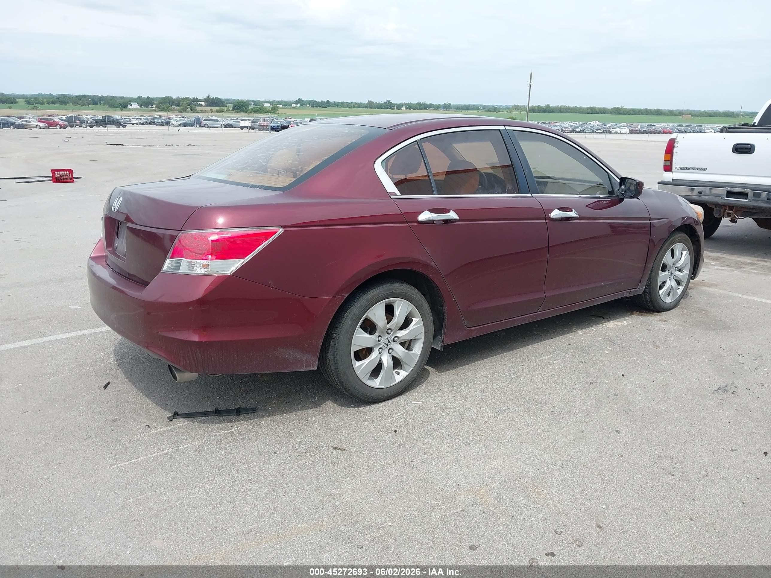 2009 Honda Accord 2.4 Ex Maroon vin: 1HGCP26799A064782