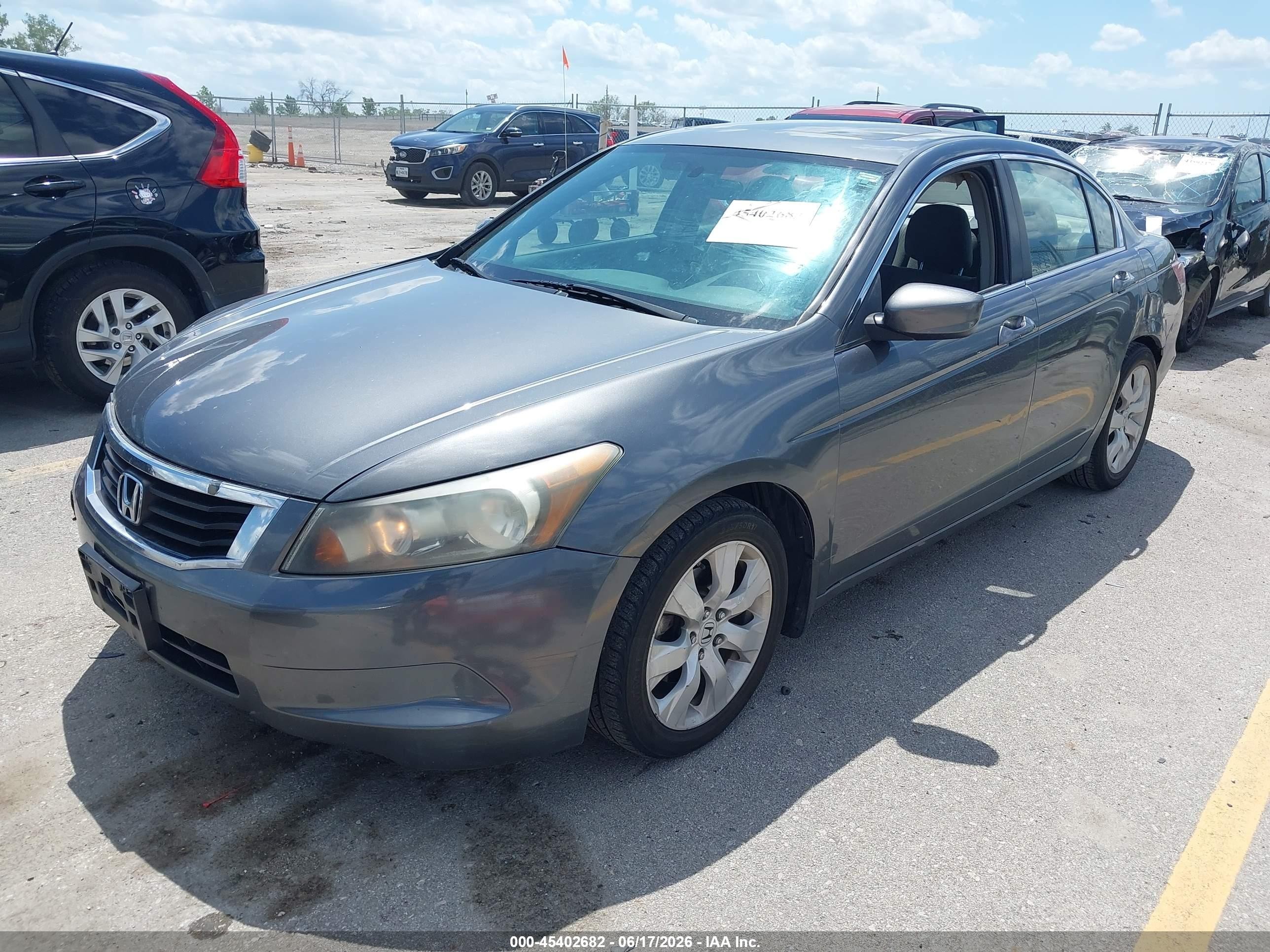 2009 Honda Accord 2.4 Ex Gray vin: 1HGCP26799A080786