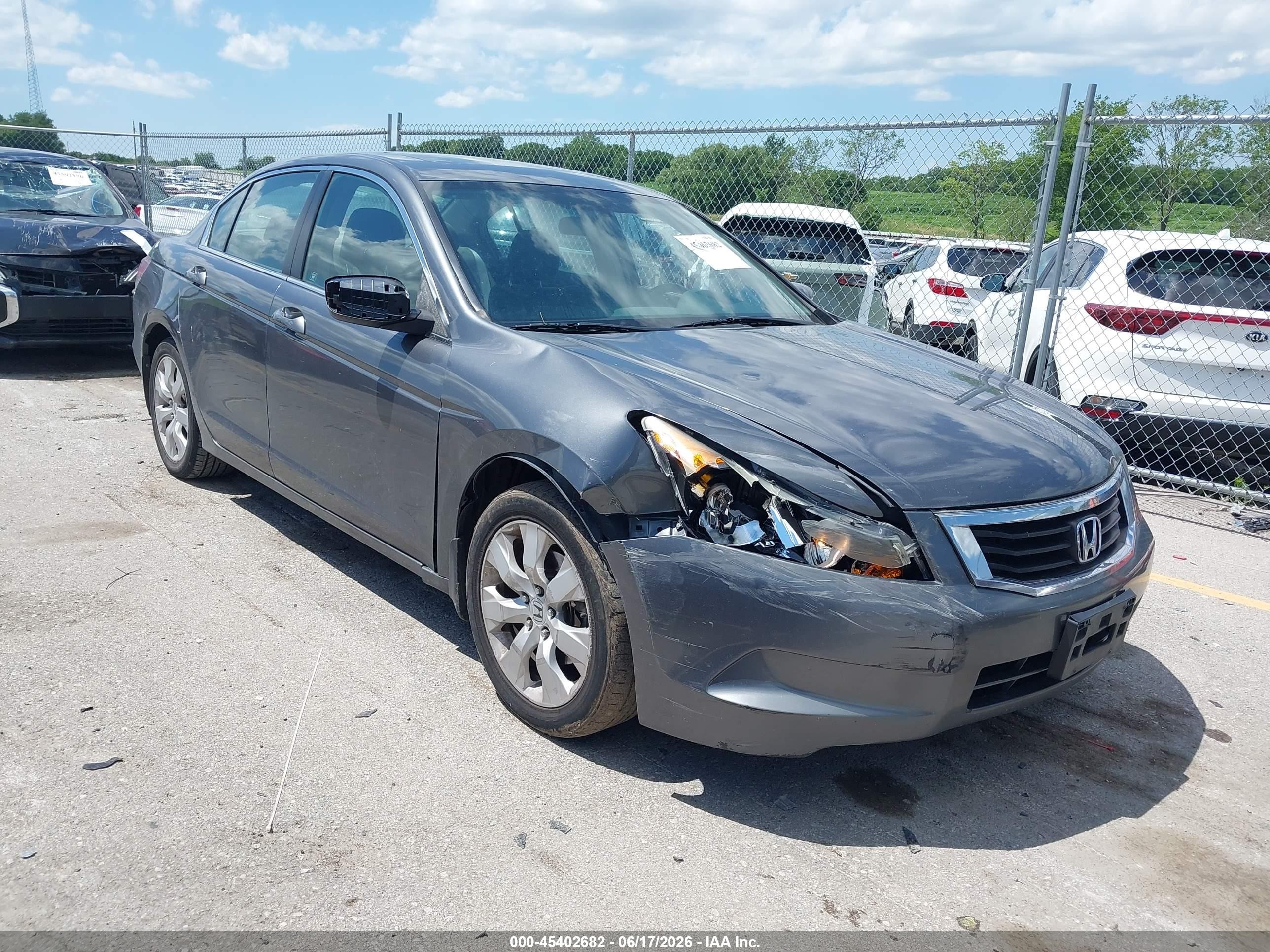2009 Honda Accord 2.4 Ex Gray vin: 1HGCP26799A080786
