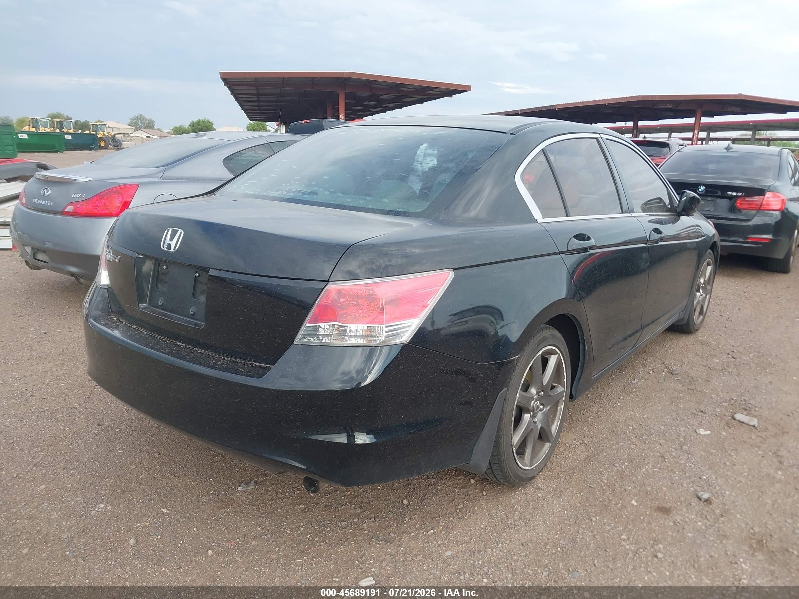 2009 Honda Accord 2.4 Ex Коричневый vin: 1HGCP26799A102432