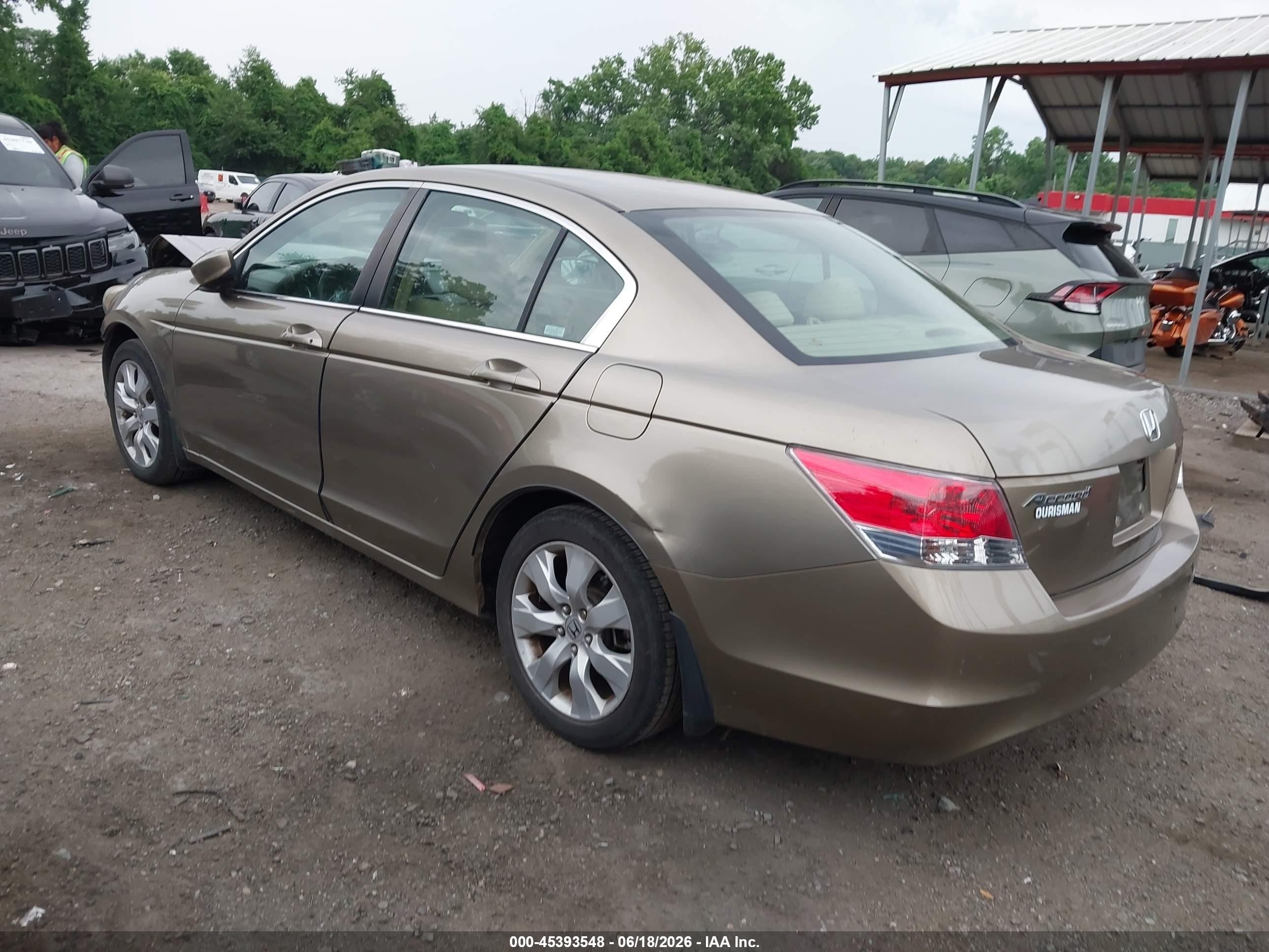 2009 Honda Accord 2.4 Ex Gold vin: 1HGCP26799A102785