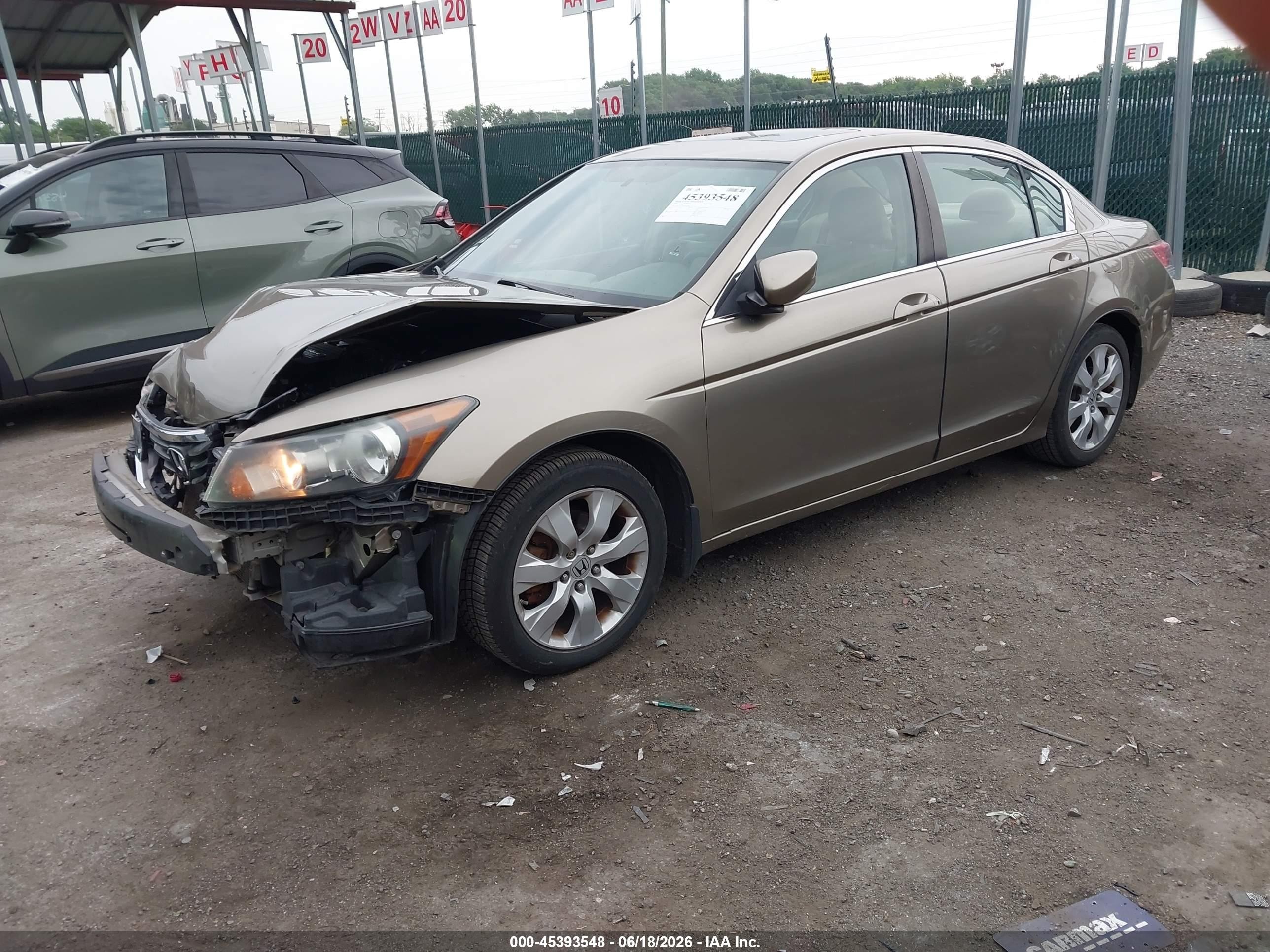 2009 Honda Accord 2.4 Ex Gold vin: 1HGCP26799A102785