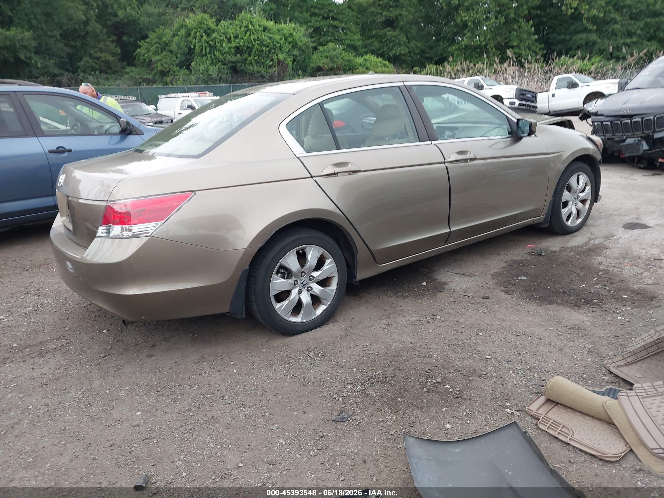 2009 Honda Accord 2.4 Ex Gold vin: 1HGCP26799A102785
