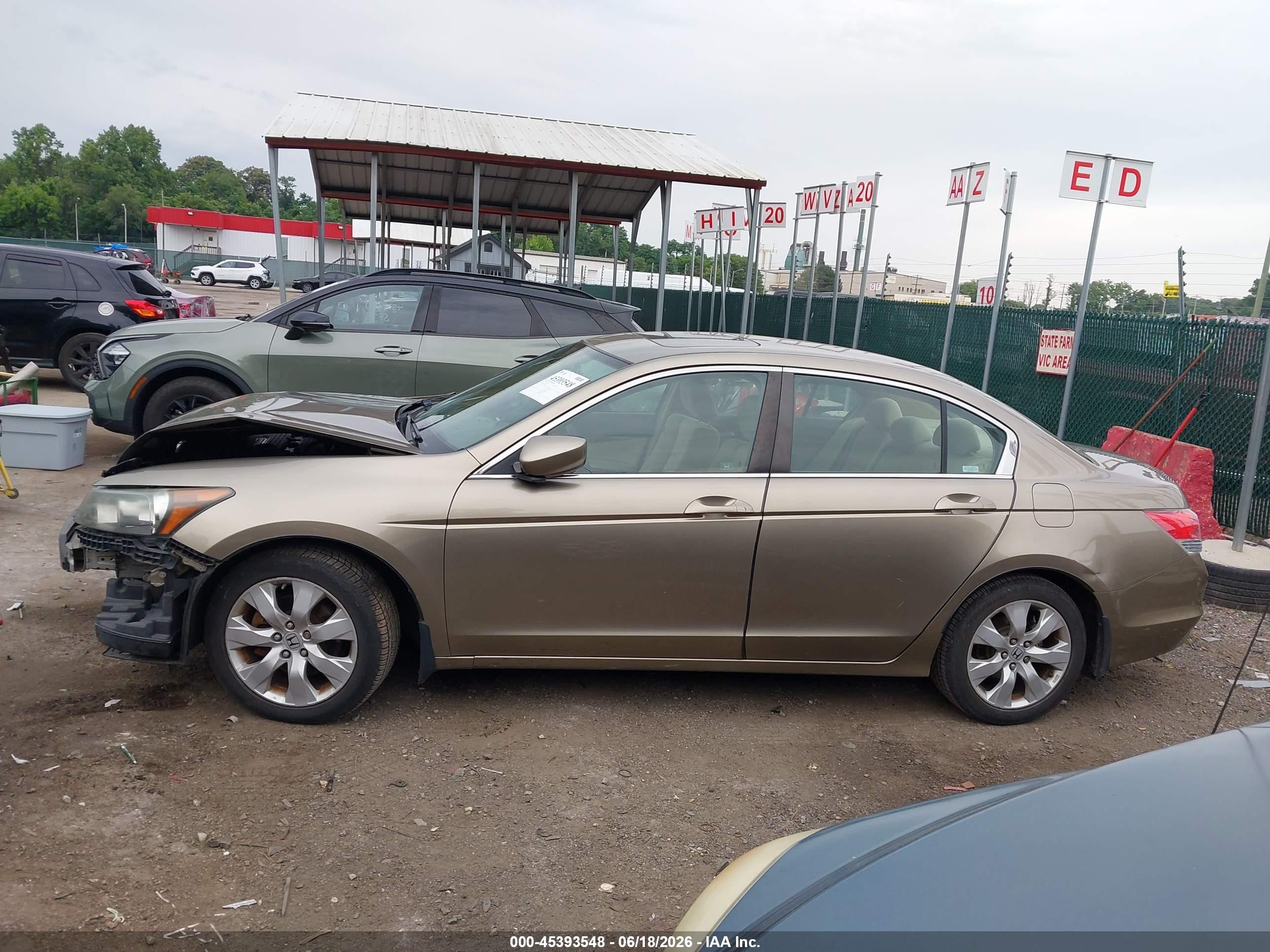 2009 Honda Accord 2.4 Ex Gold vin: 1HGCP26799A102785