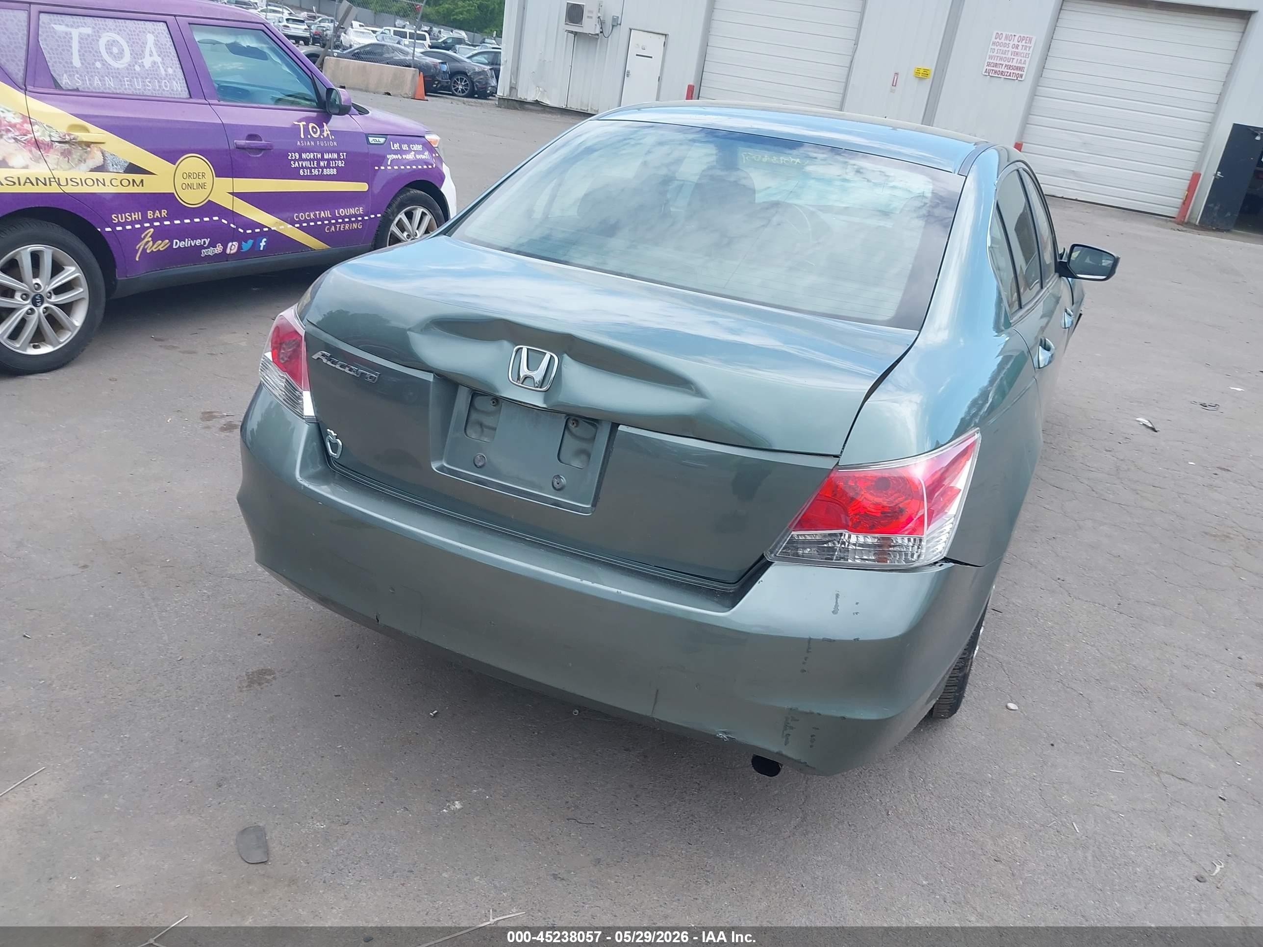 2008 Honda Accord 2.4 Ex Teal vin: 1HGCP267X8A102762