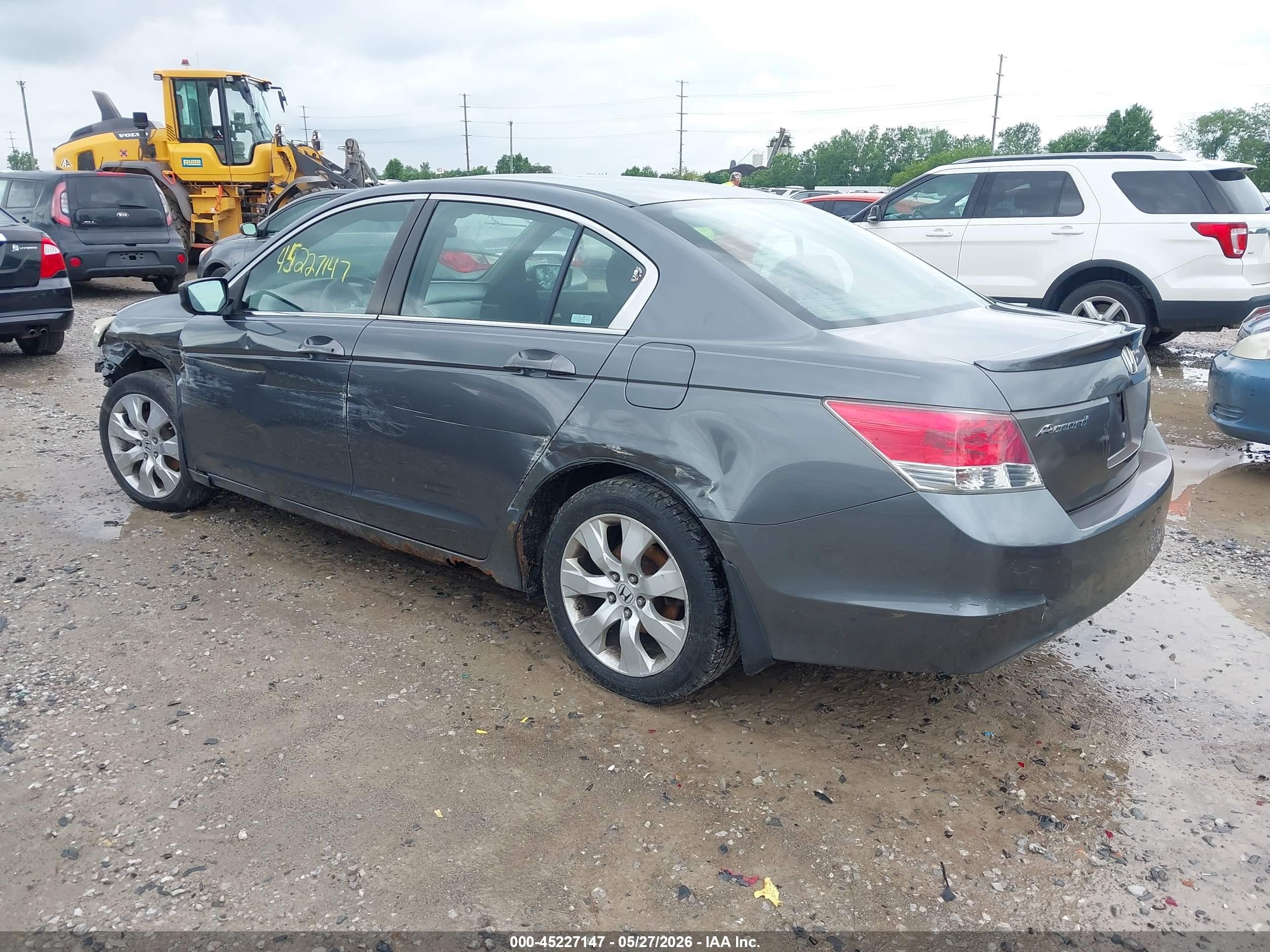 2008 Honda Accord 2.4 Ex Gray vin: 1HGCP267X8A108285