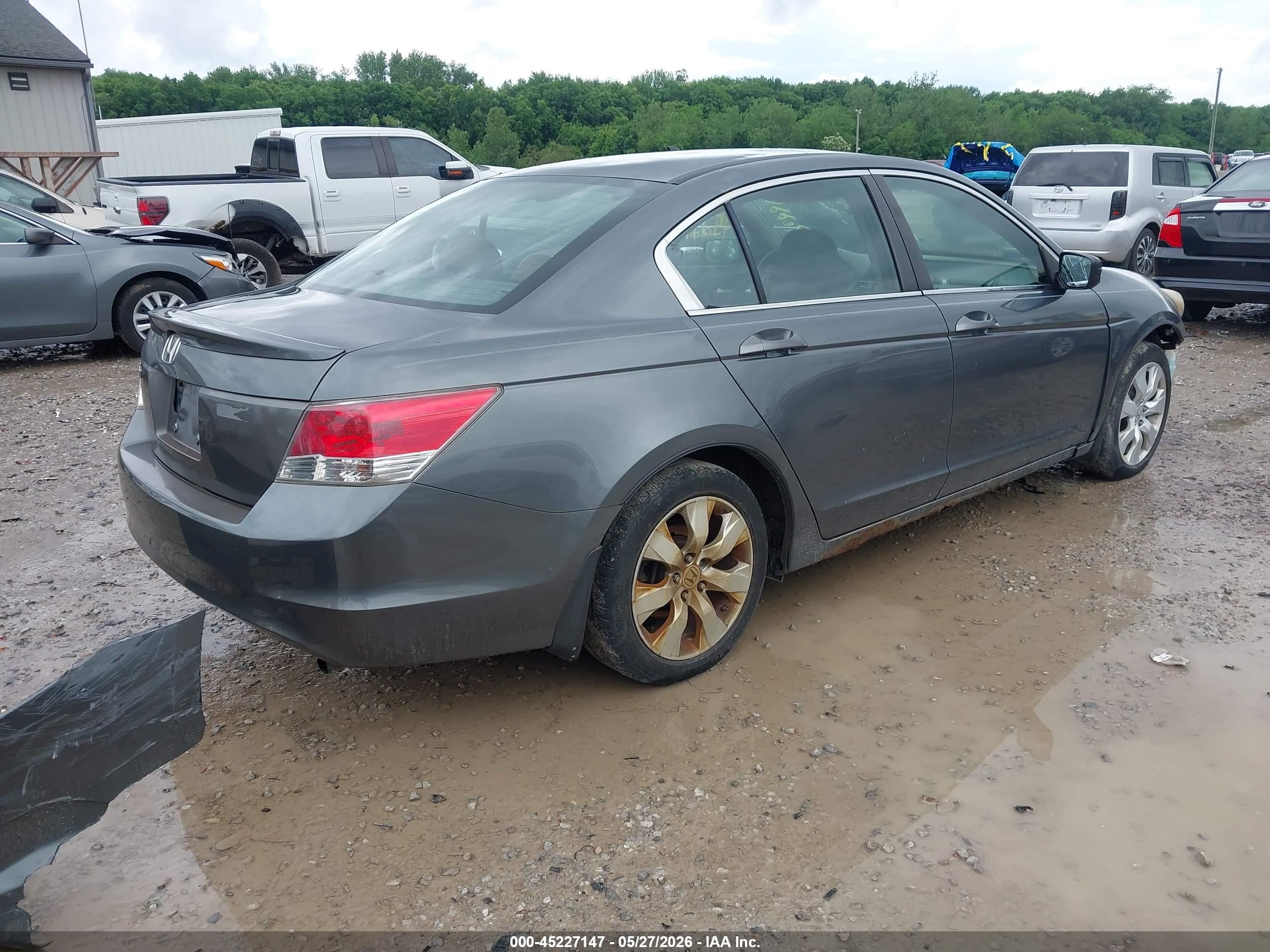 2008 Honda Accord 2.4 Ex Gray vin: 1HGCP267X8A108285