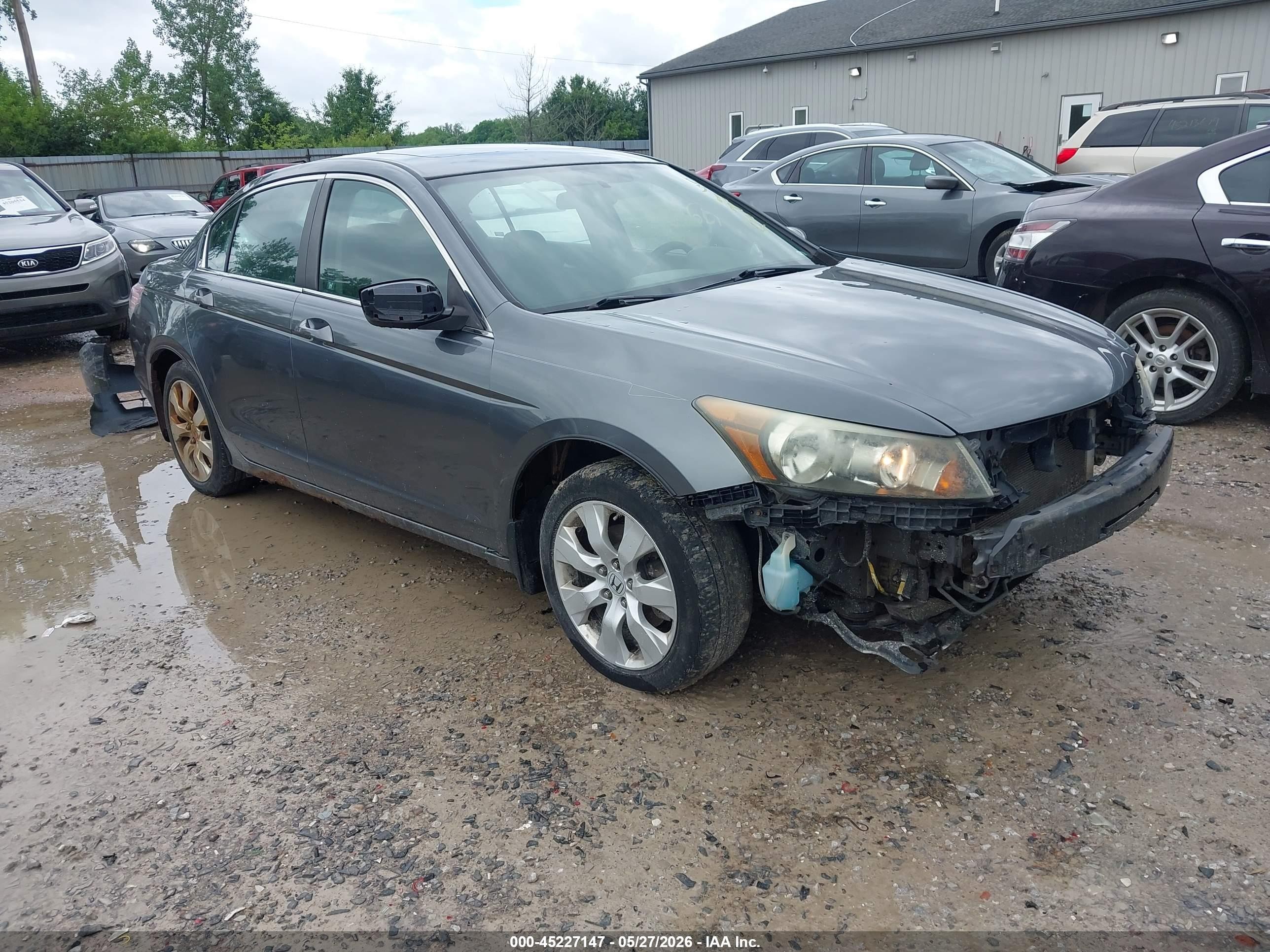 2008 Honda Accord 2.4 Ex Серый vin: 1HGCP267X8A108285