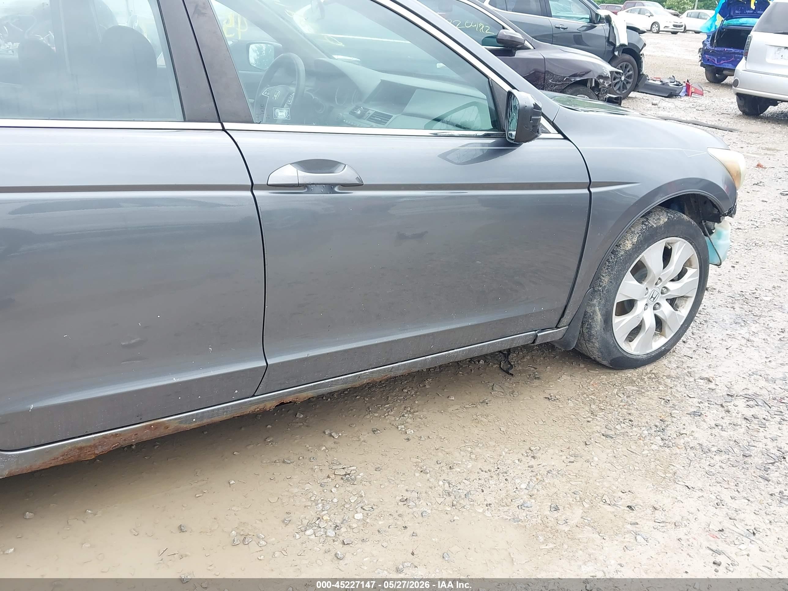 2008 Honda Accord 2.4 Ex Gray vin: 1HGCP267X8A108285