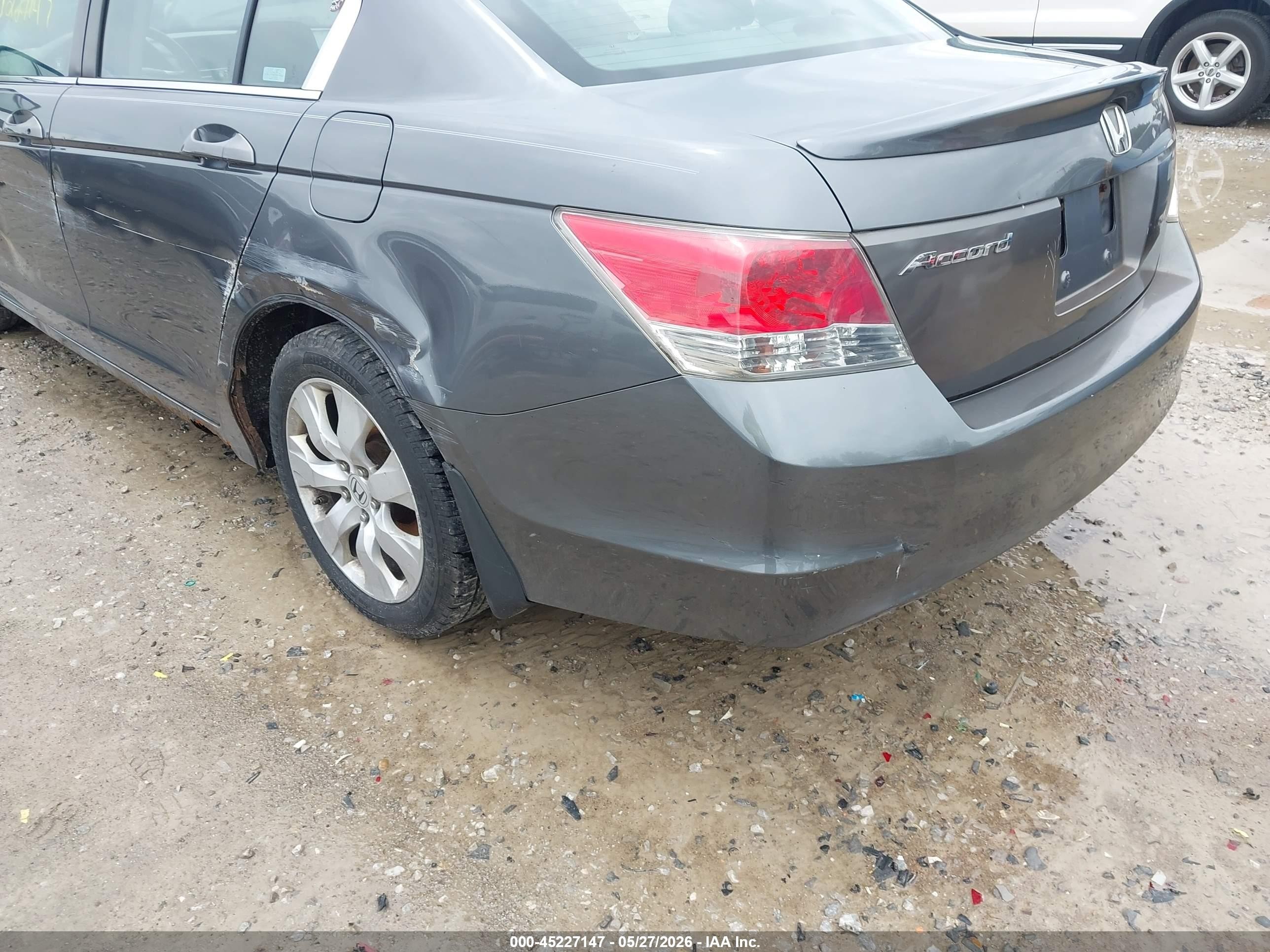 2008 Honda Accord 2.4 Ex Gray vin: 1HGCP267X8A108285