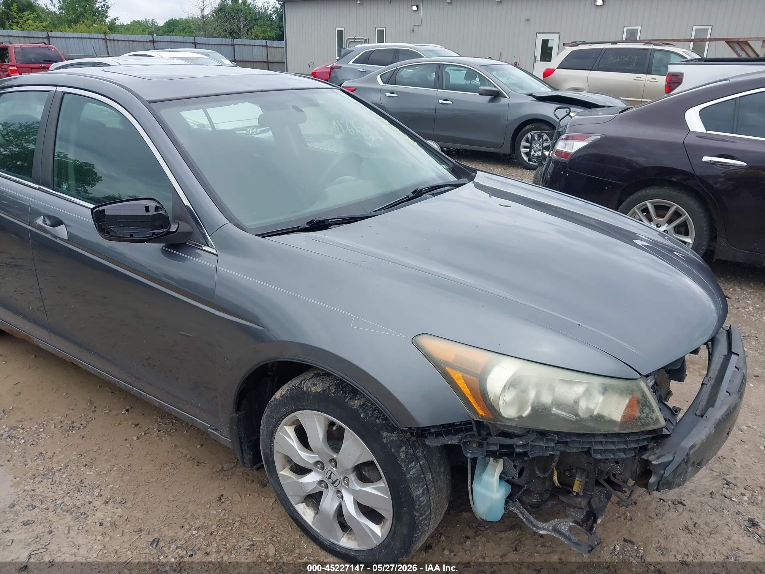 2008 Honda Accord 2.4 Ex Gray vin: 1HGCP267X8A108285