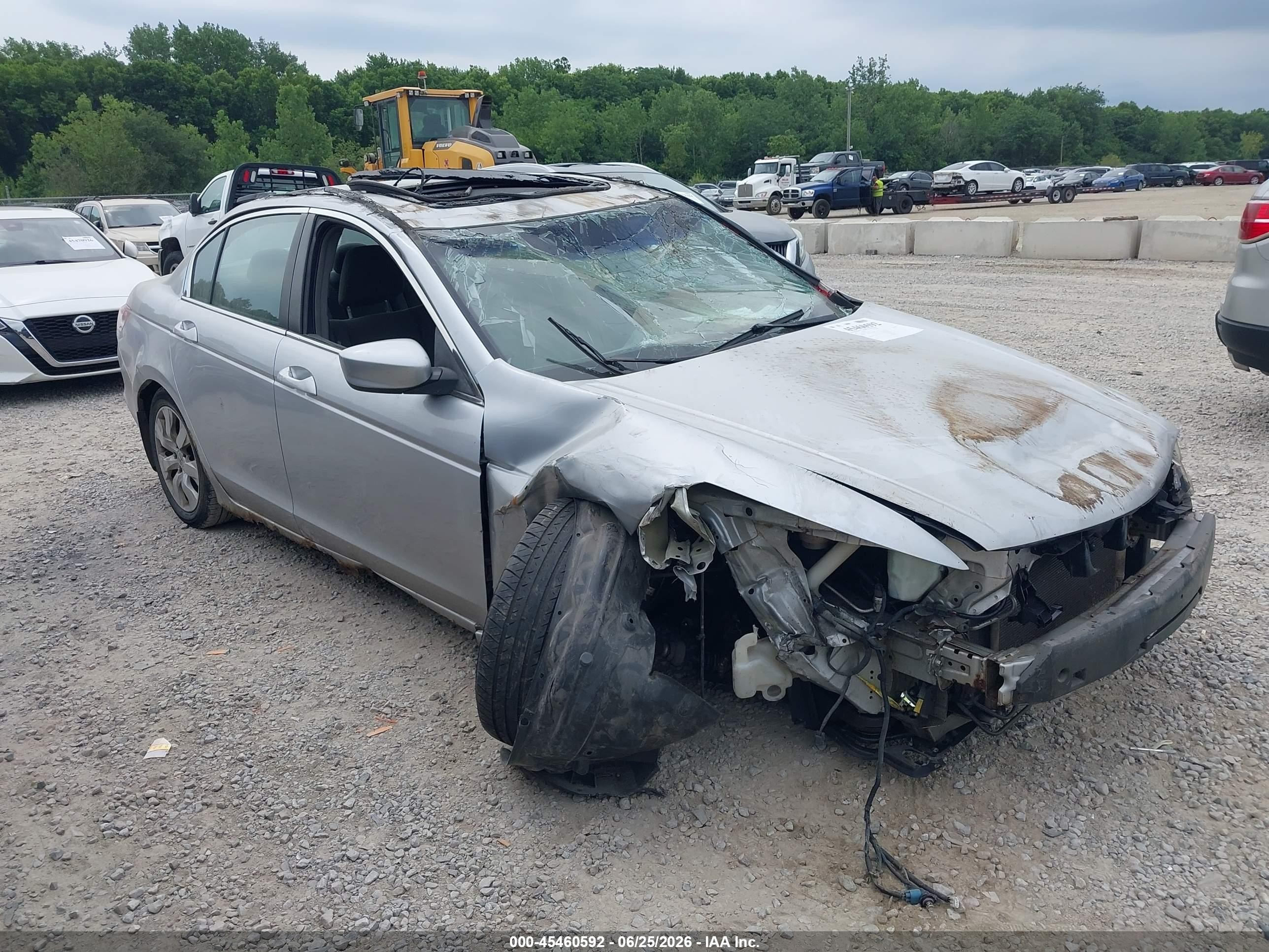 2008 Honda Accord 2.4 Ex Silver vin: 1HGCP267X8A118136