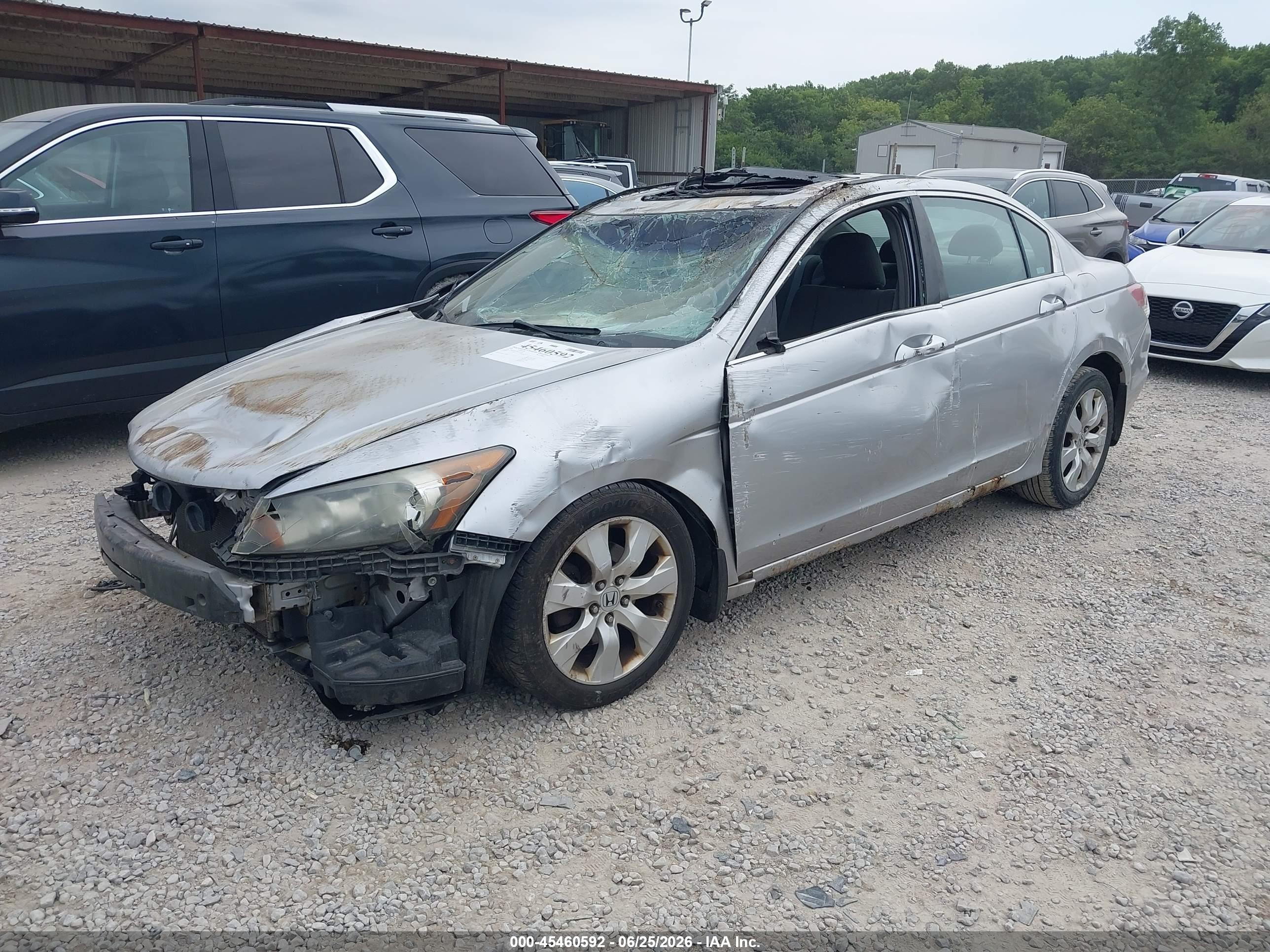 2008 Honda Accord 2.4 Ex Silver vin: 1HGCP267X8A118136
