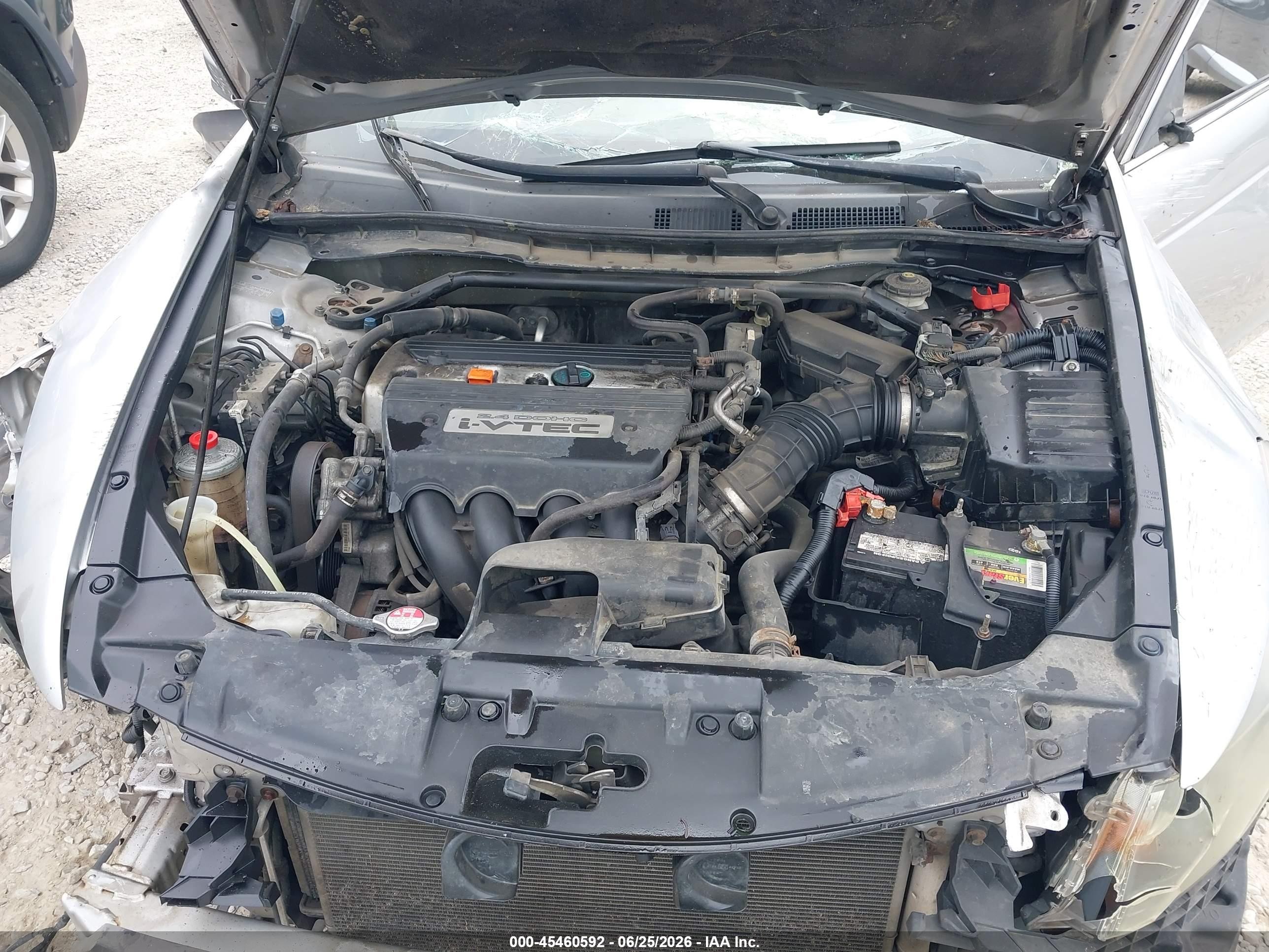 2008 Honda Accord 2.4 Ex Silver vin: 1HGCP267X8A118136