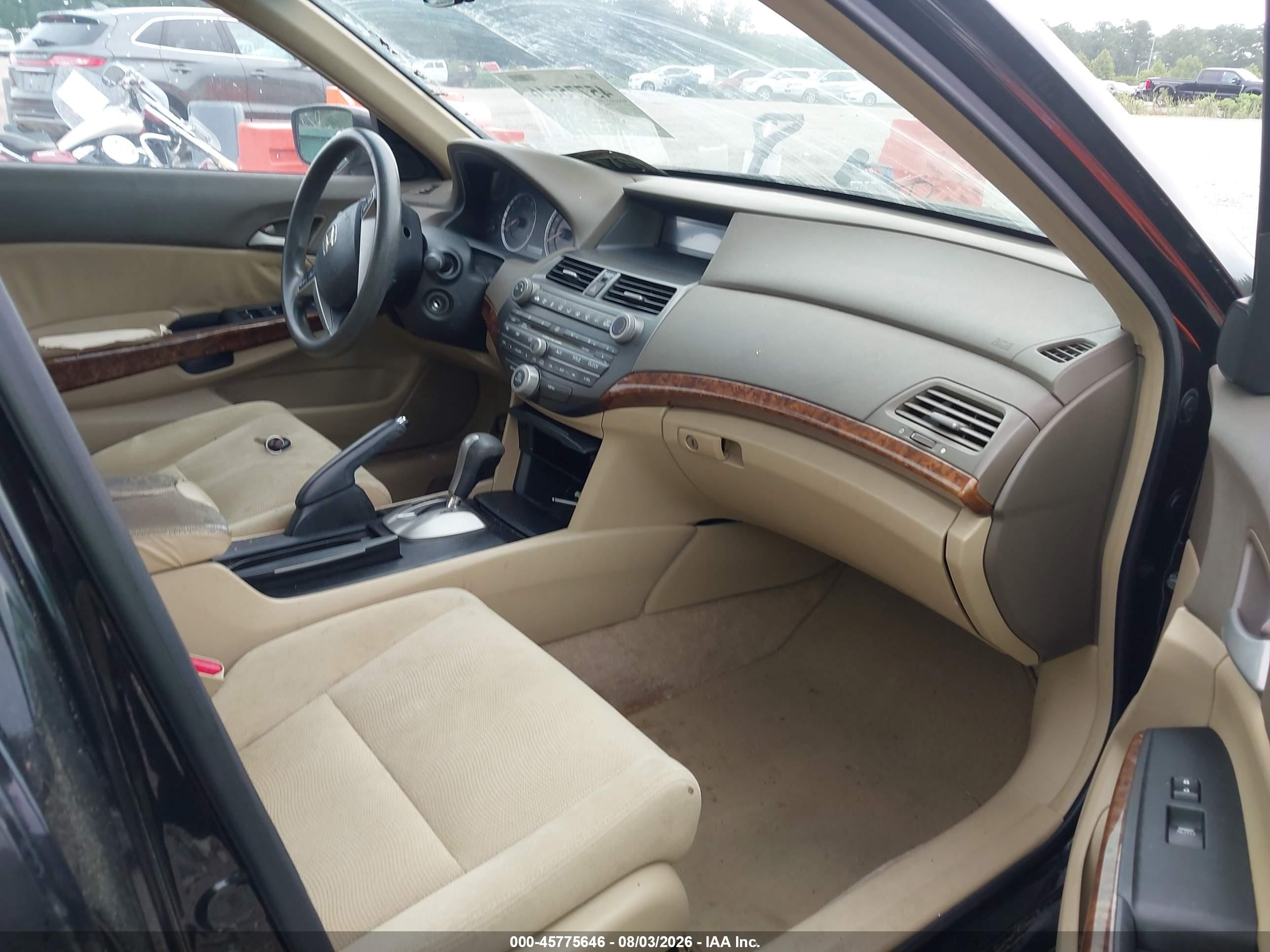 2008 Honda Accord 2.4 Ex Black vin: 1HGCP267X8A132652