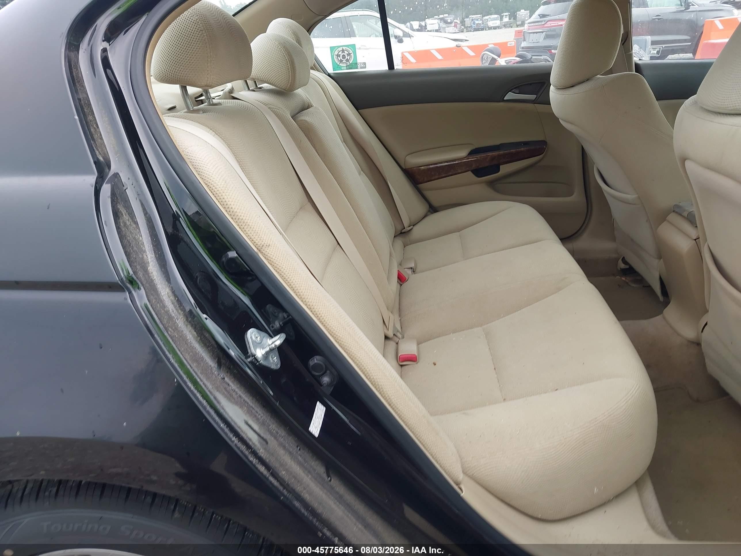 2008 Honda Accord 2.4 Ex Black vin: 1HGCP267X8A132652
