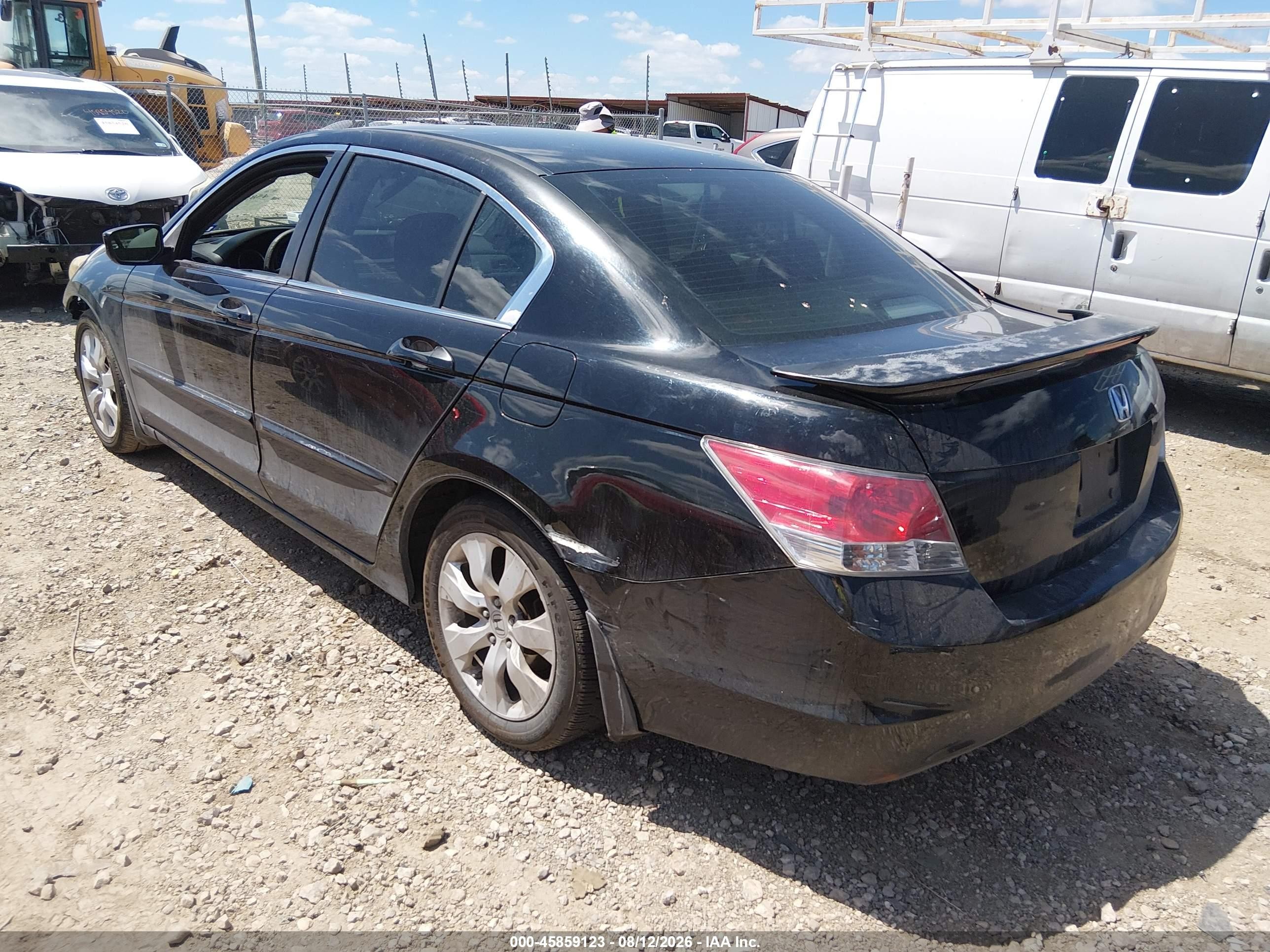 2009 Honda Accord 2.4 Ex Black vin: 1HGCP267X9A006437