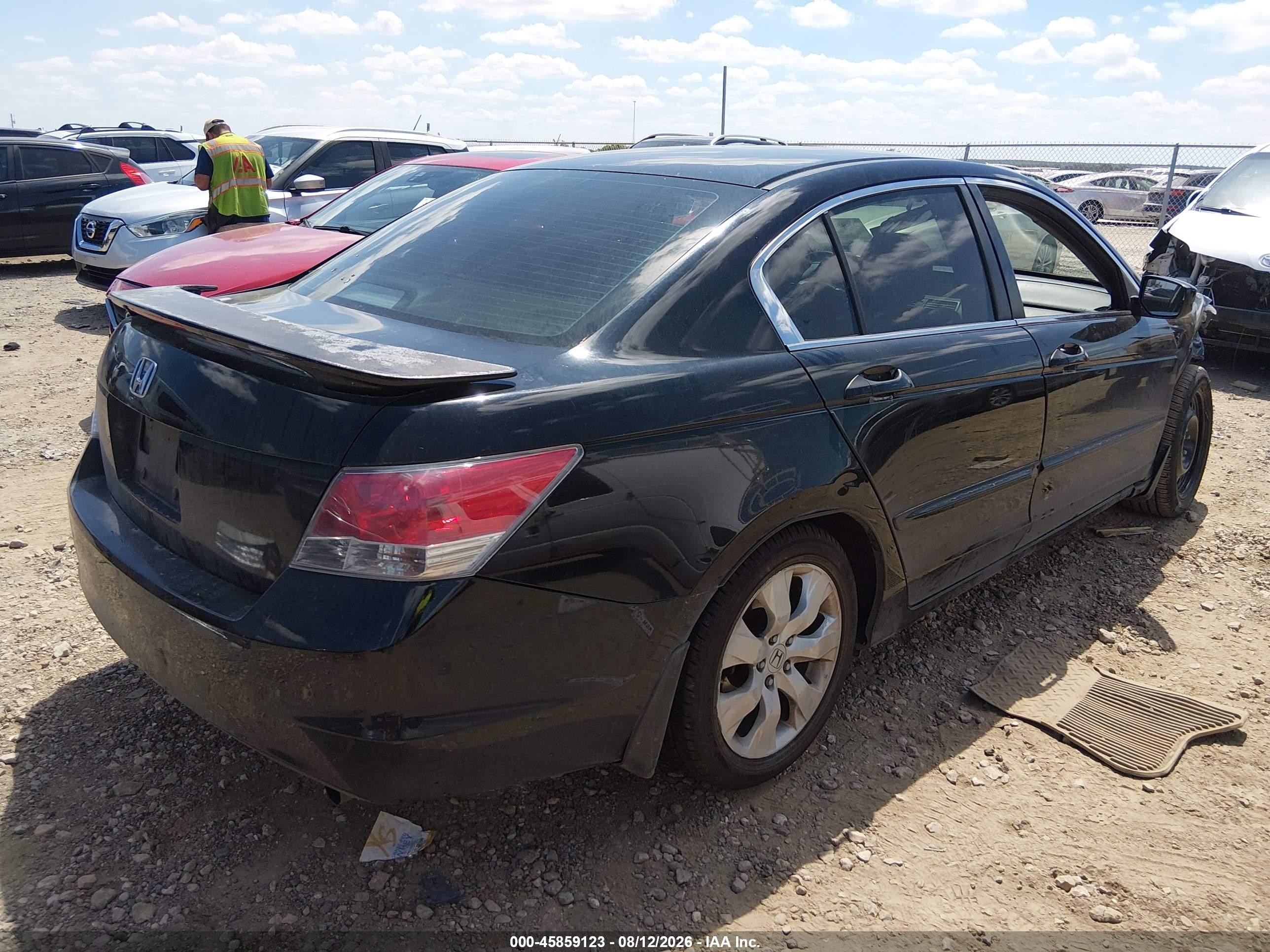 2009 Honda Accord 2.4 Ex Black vin: 1HGCP267X9A006437