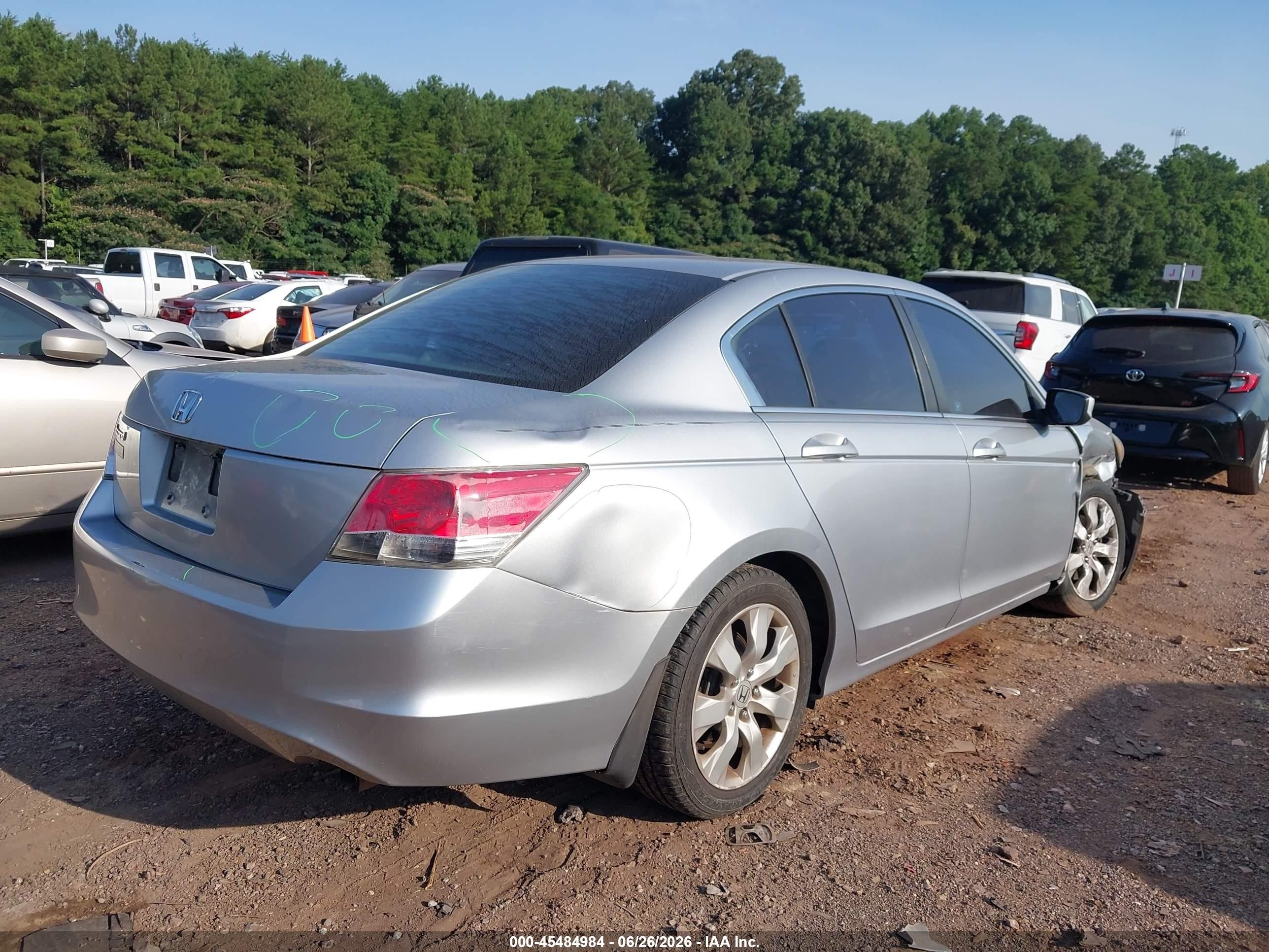 2009 Honda Accord 2.4 Ex Серебряный vin: 1HGCP267X9A010956