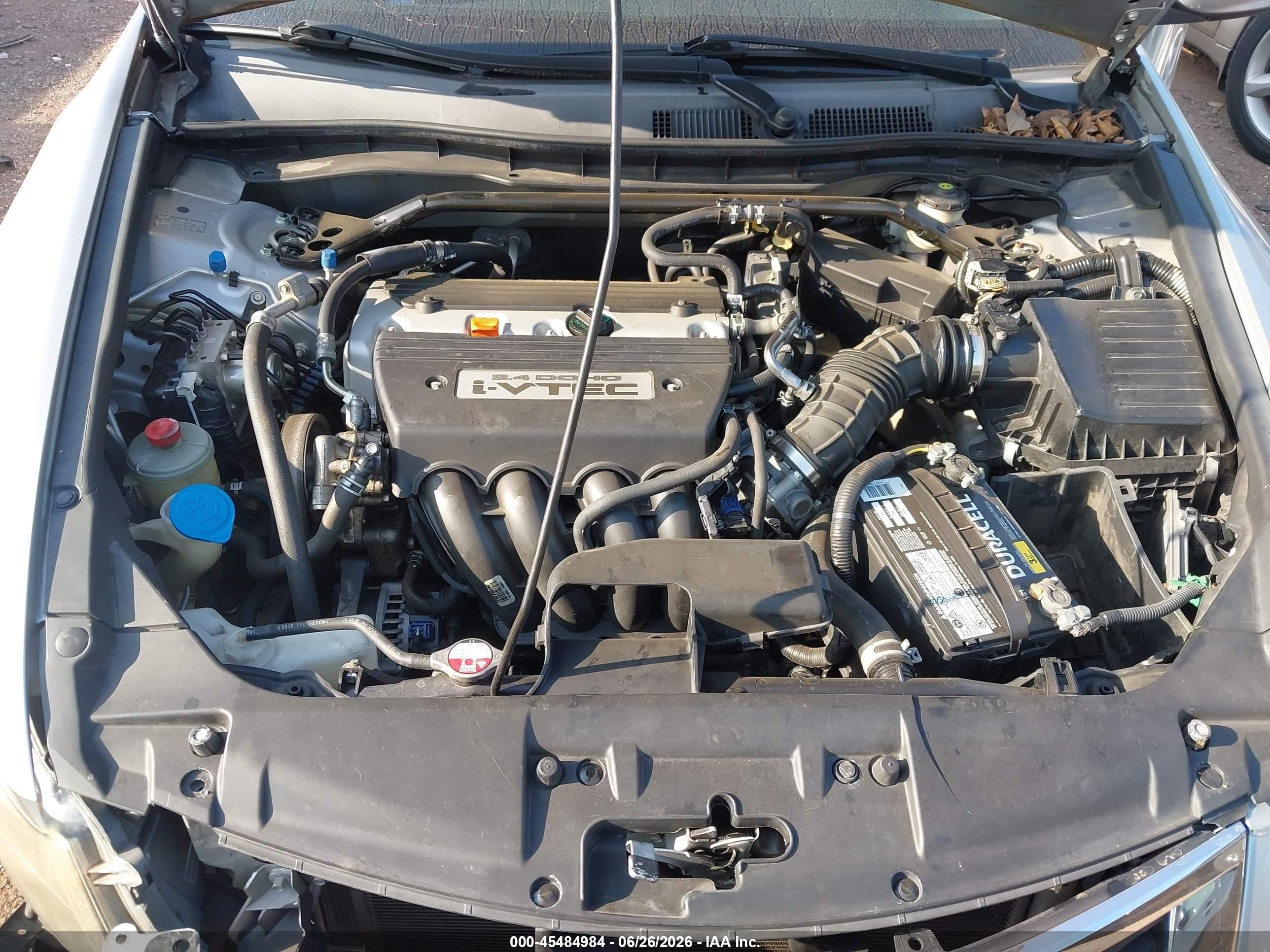 2009 Honda Accord 2.4 Ex Серебряный vin: 1HGCP267X9A010956